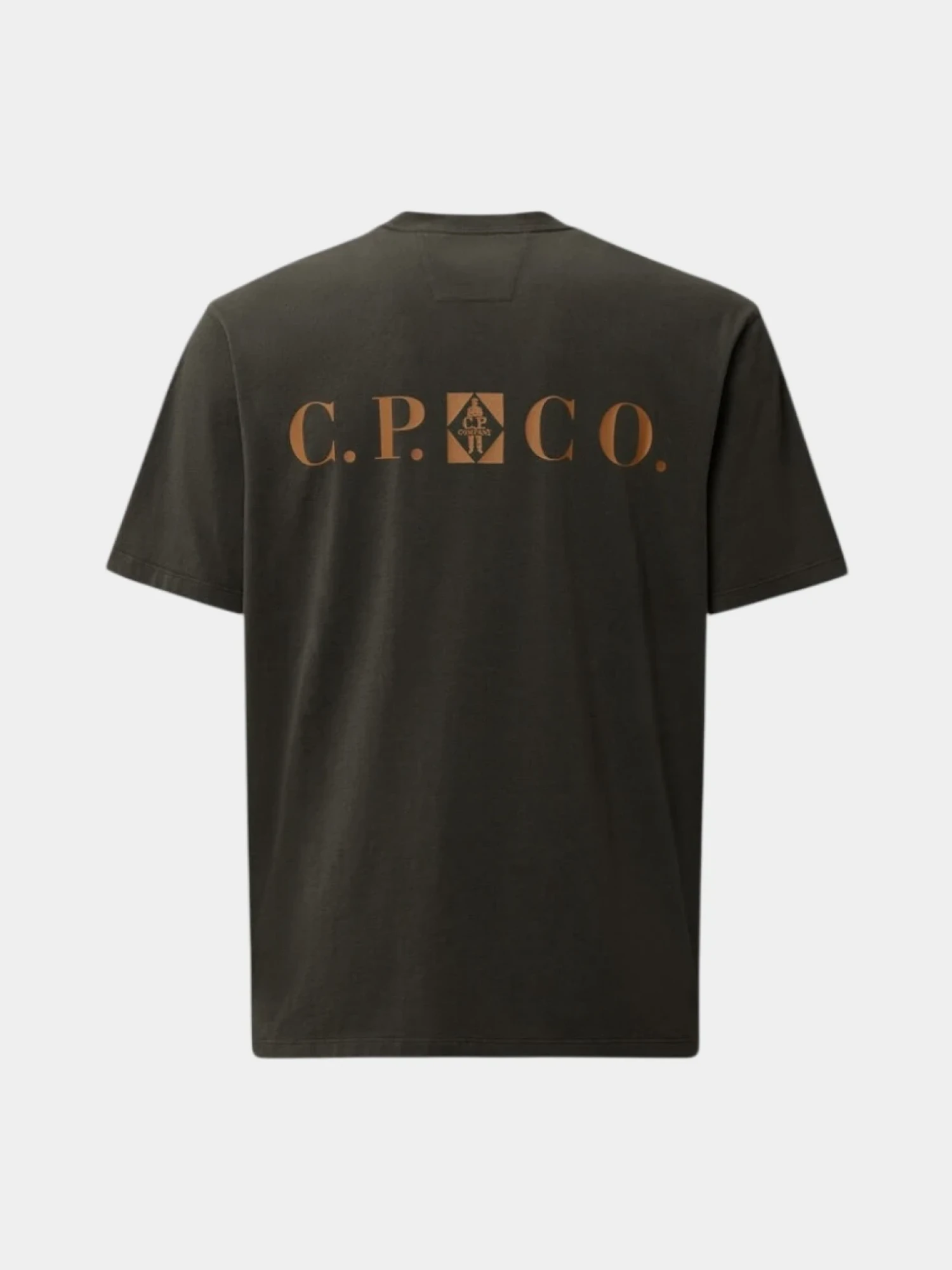 Футболка C.P. Company 30/1 Jersey Logo Dark Shadow