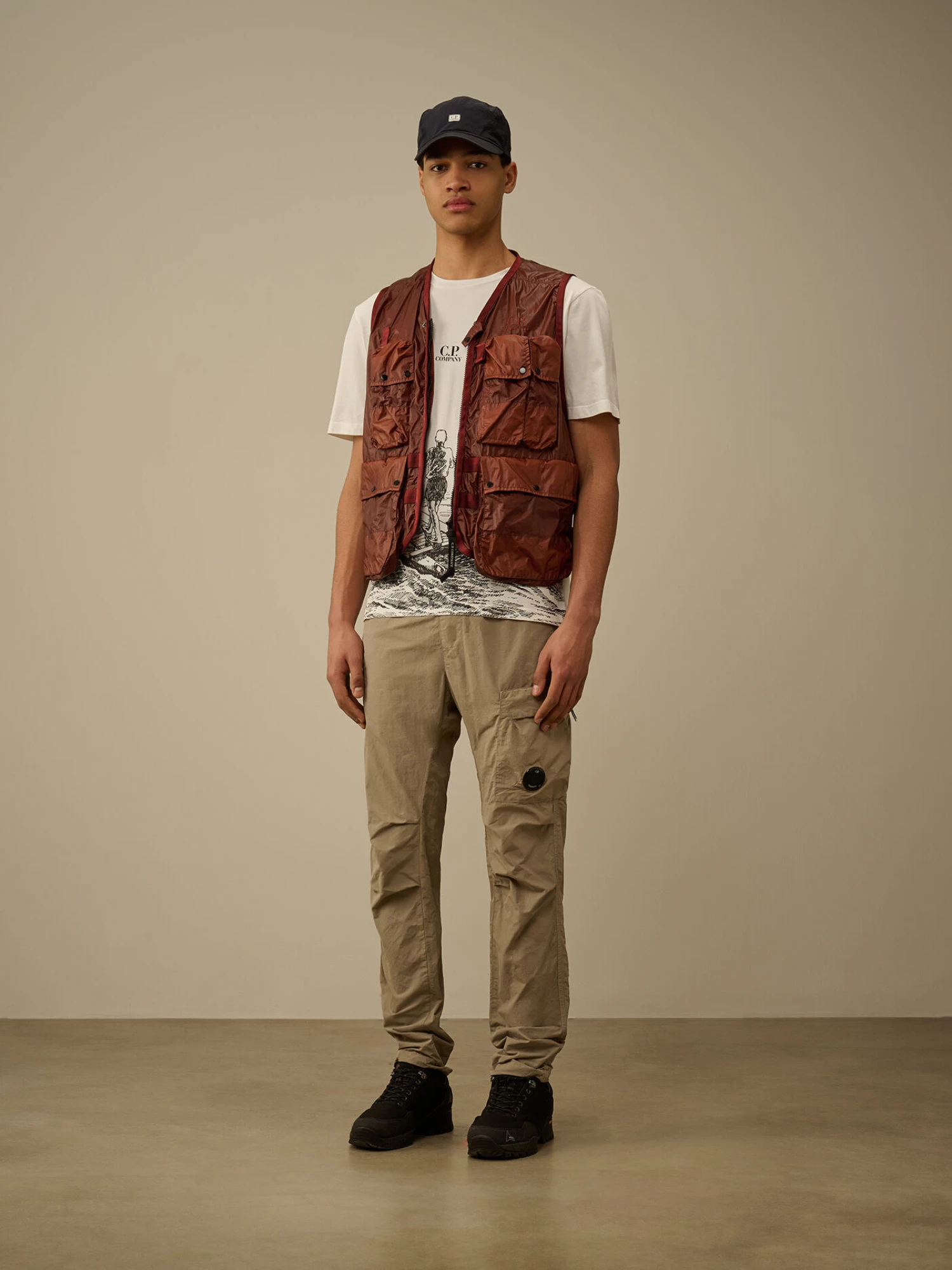 Жилет C.P. Company CS II Logo Vest Sable