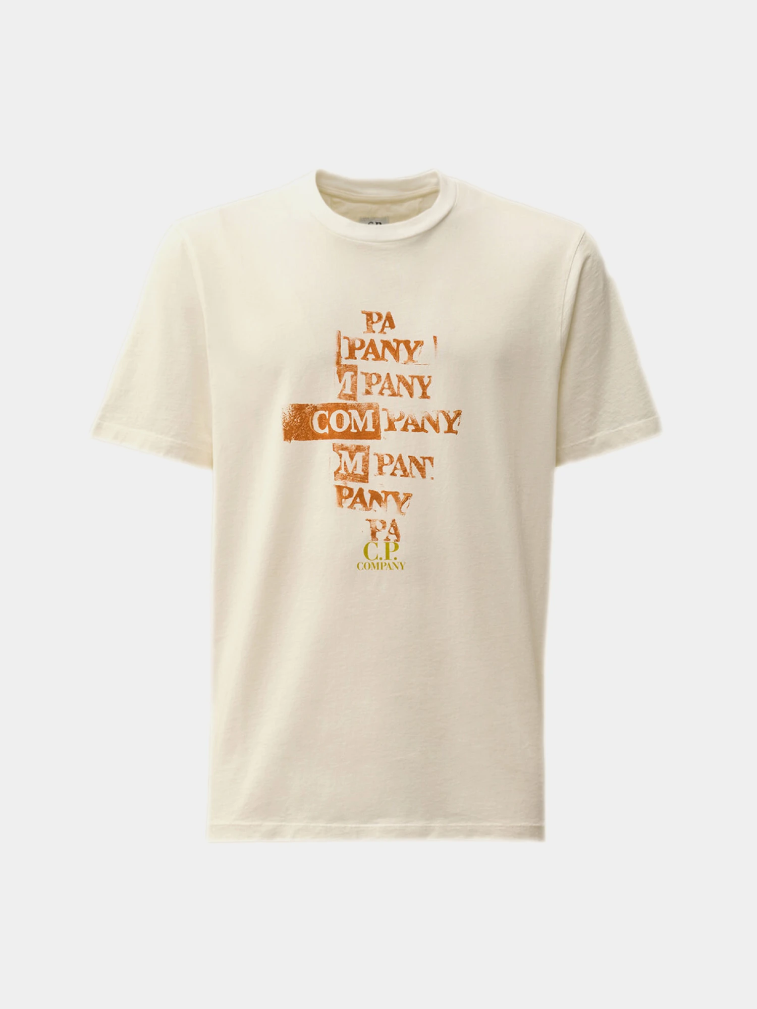 Футболка C.P. Company 24/1 Jersey Front Logo Gauze White
