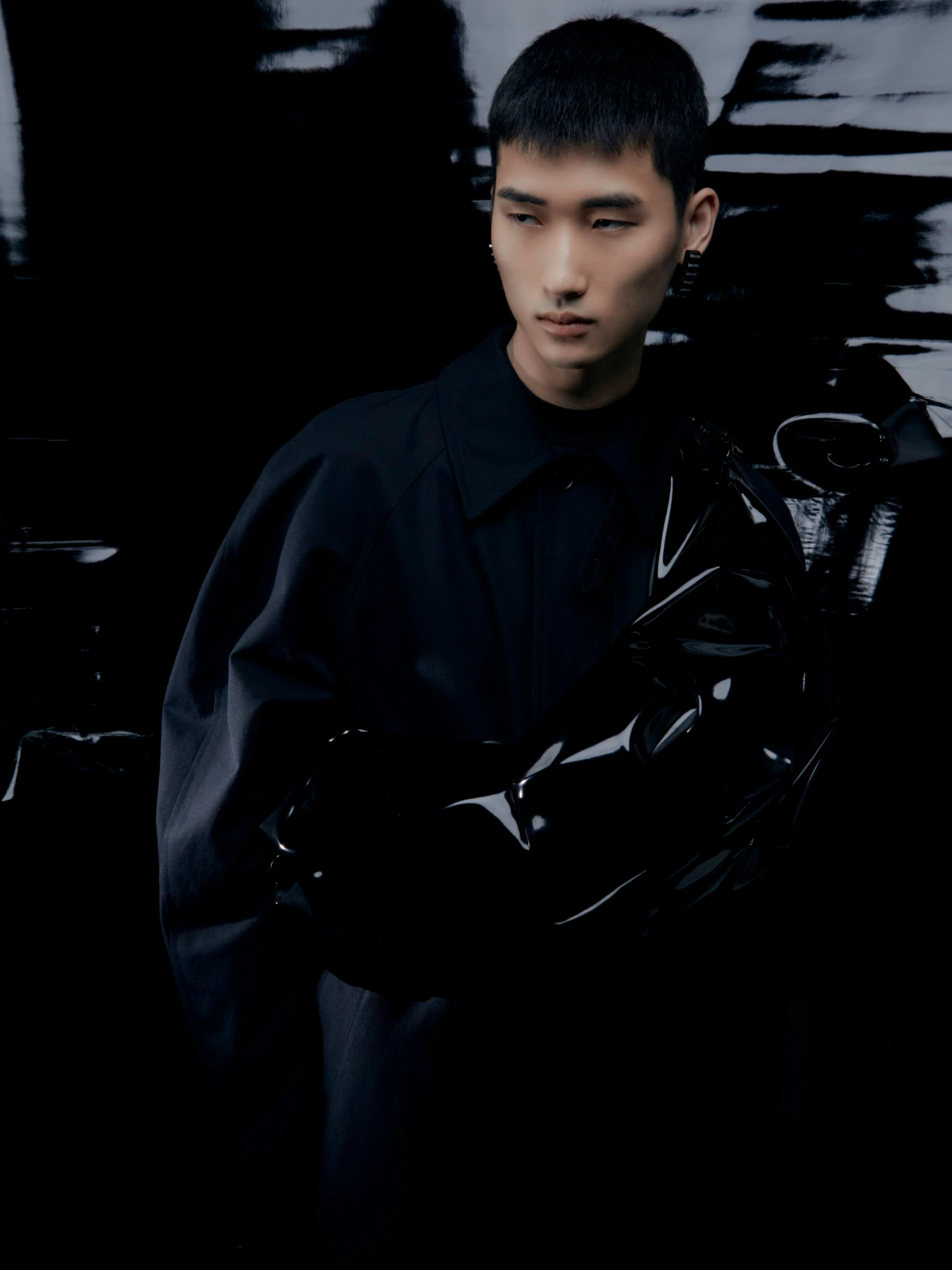 Сумка INNERRAUM Object HM3 Half Moon Shiny 3D Vinyl Black