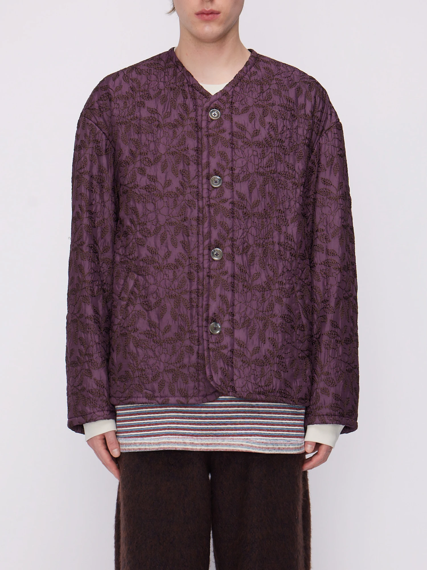 Стеганая куртка Song for the Mute Unisex Oversized Liner Purple