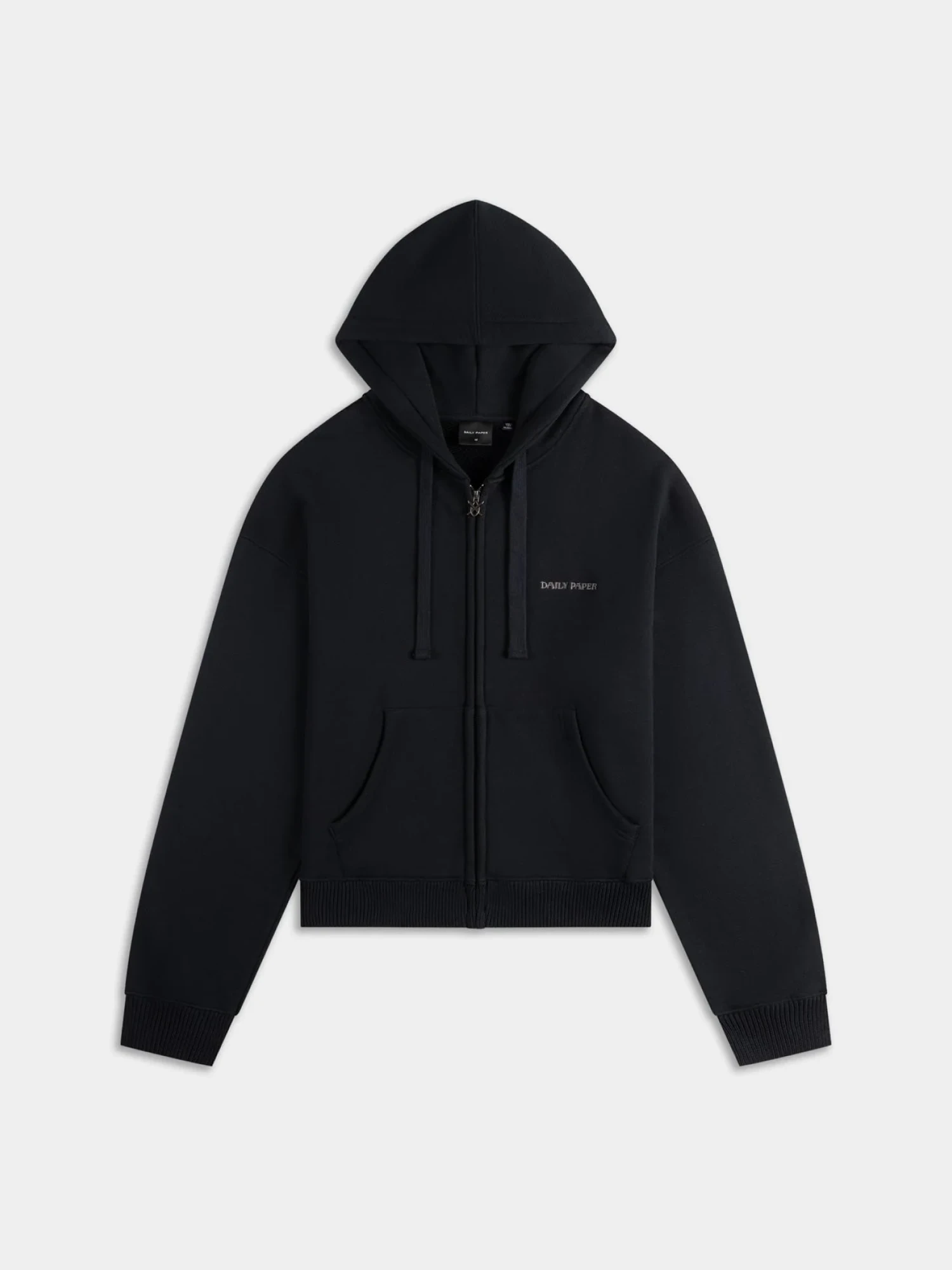 Зип-худи Daily Paper Boxy Zip Up Hoodie Black