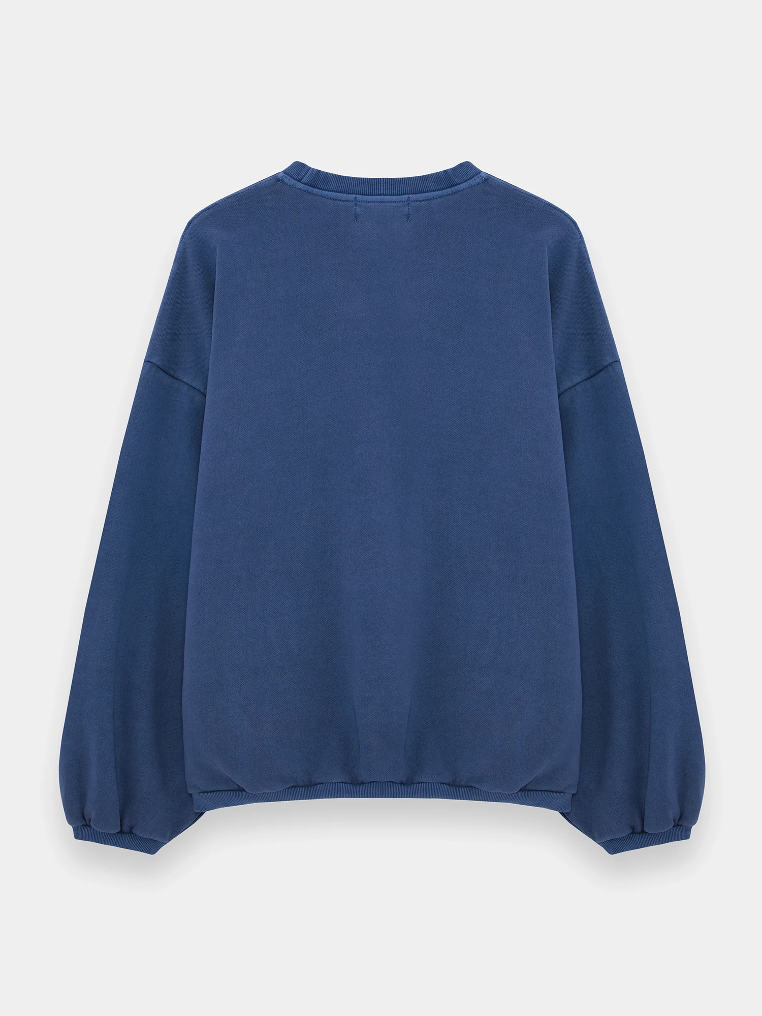Свитшот ANGLAN Reversible Pigment Two Layer Washed Blue