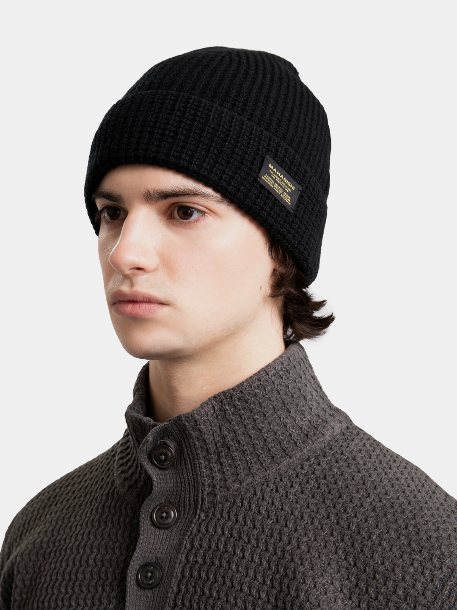 Шапка MAHARISHI 2212 Maharishi Knit Beanie Black