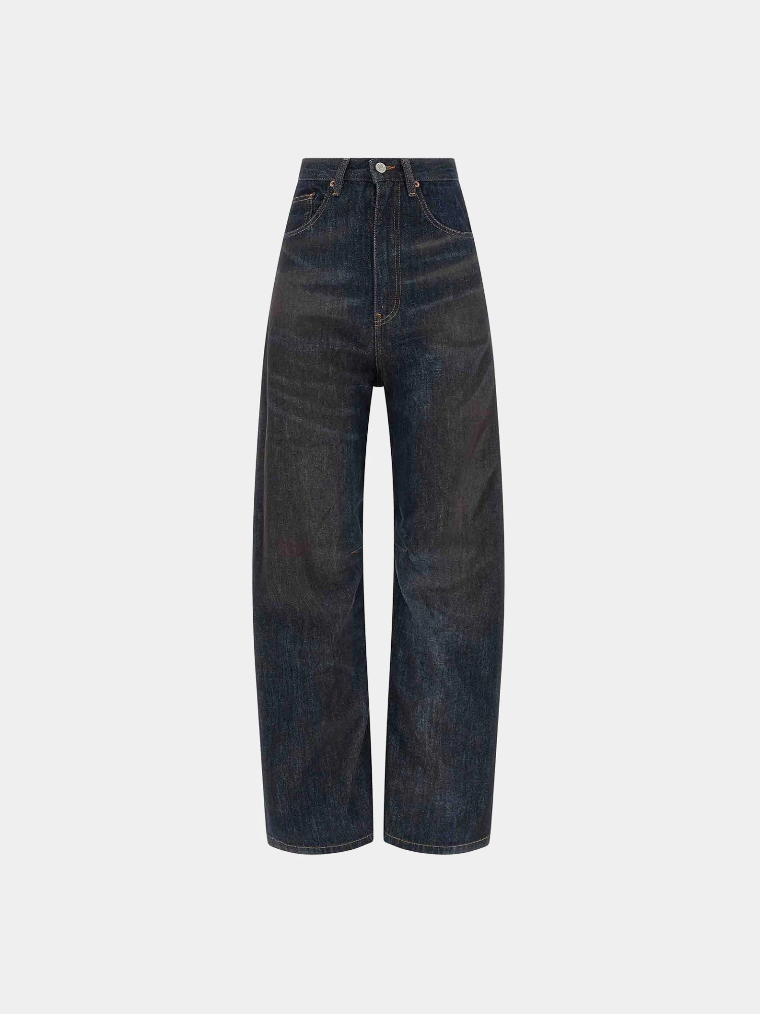 Женские джинсы MM6 Maison Margiela 5-Pocket Wide-Leg Dark Blue