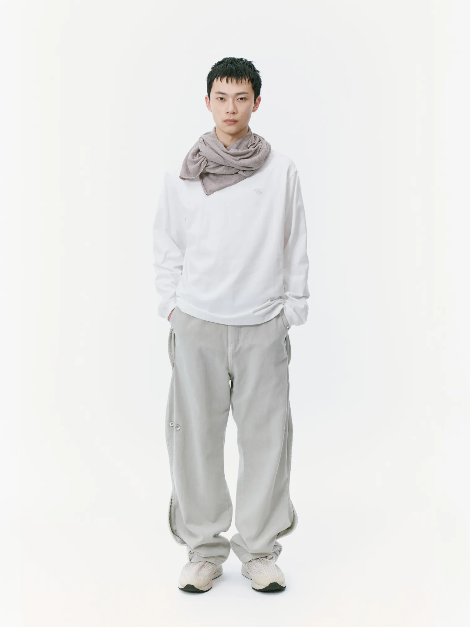 Лонгслив SAN SAN GEAR Logo L/S White