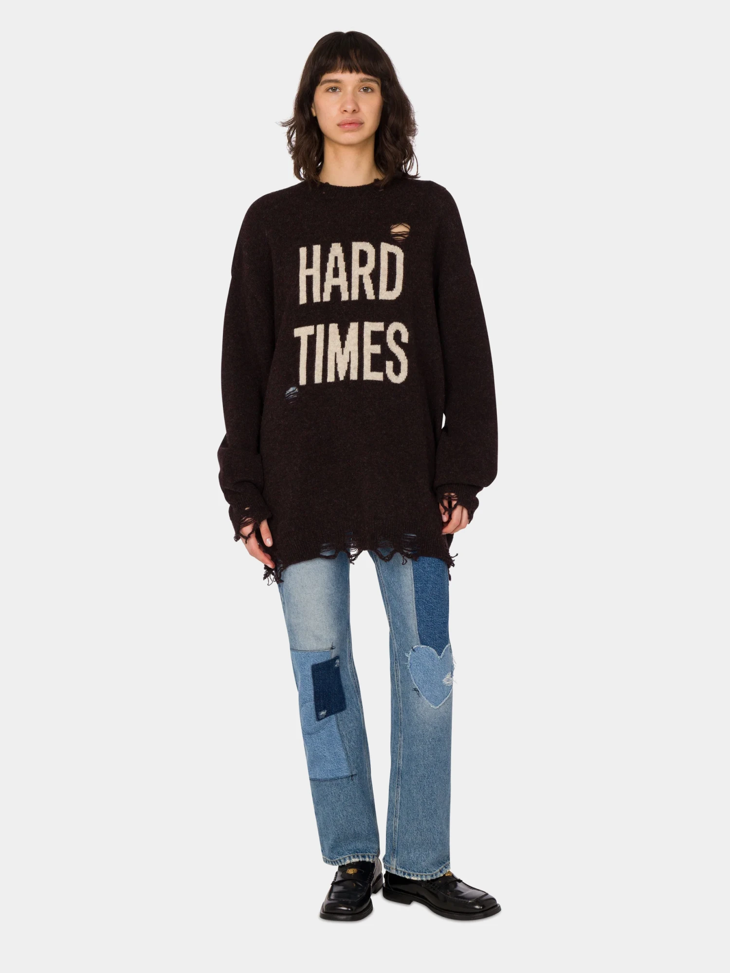 Женский пуловер MOSCHINO Hard Times Brown