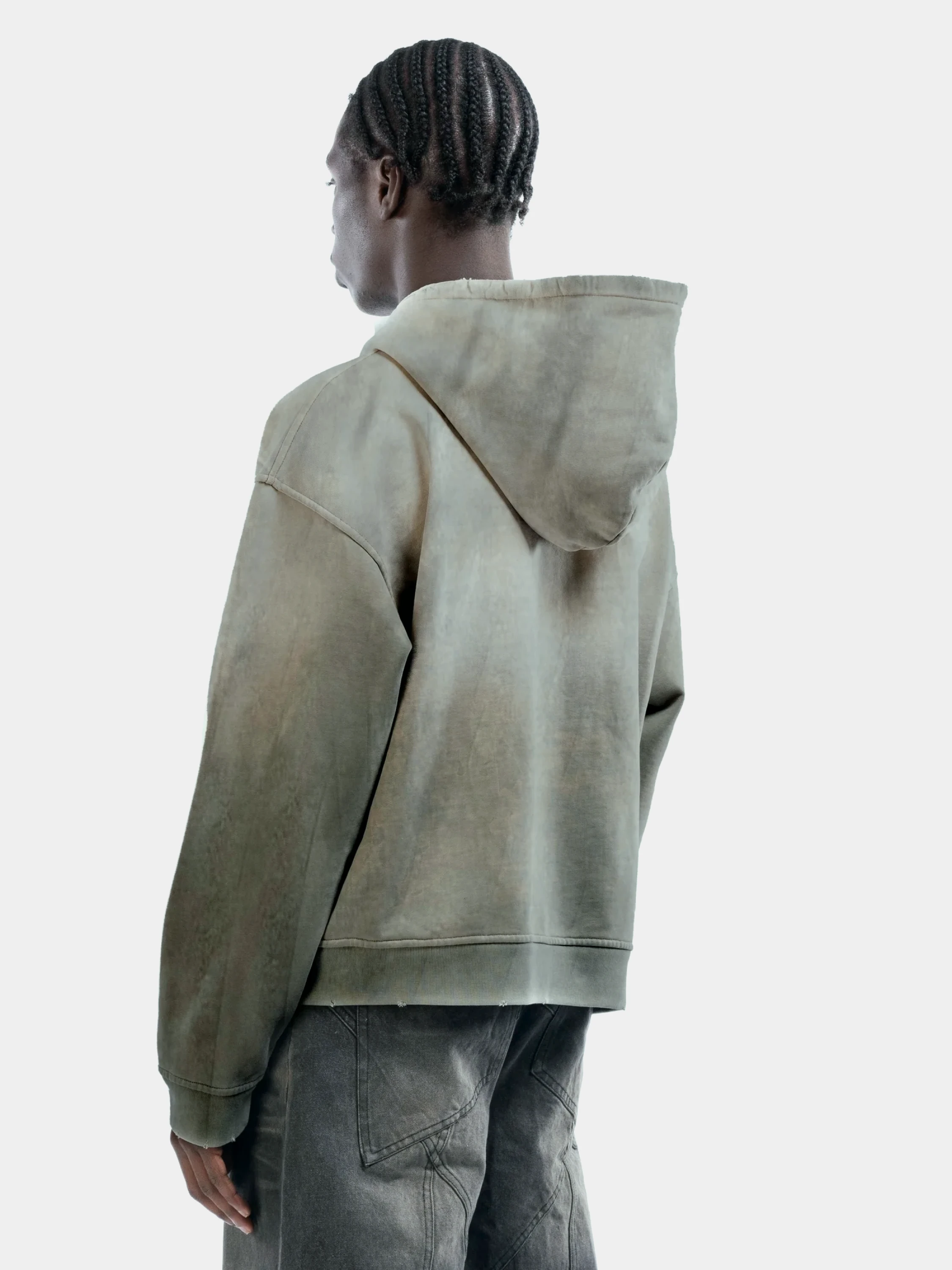 Зип-худи NO/FAITH STUDIOS Split Zip Jacket Green Худи и Свитшоты в