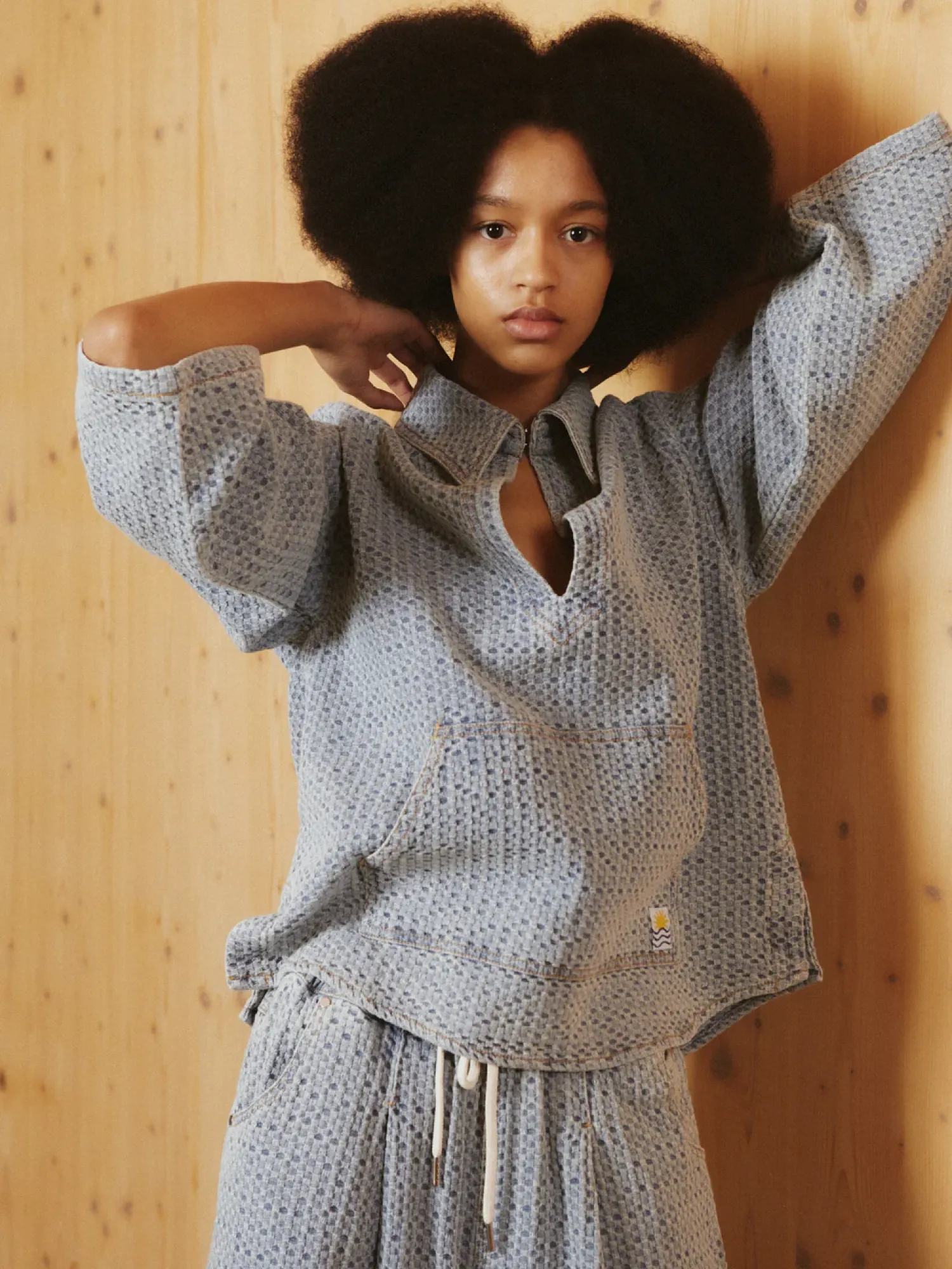 Женская рубашка LF Markey Jasper Tunic Sky Seersucker