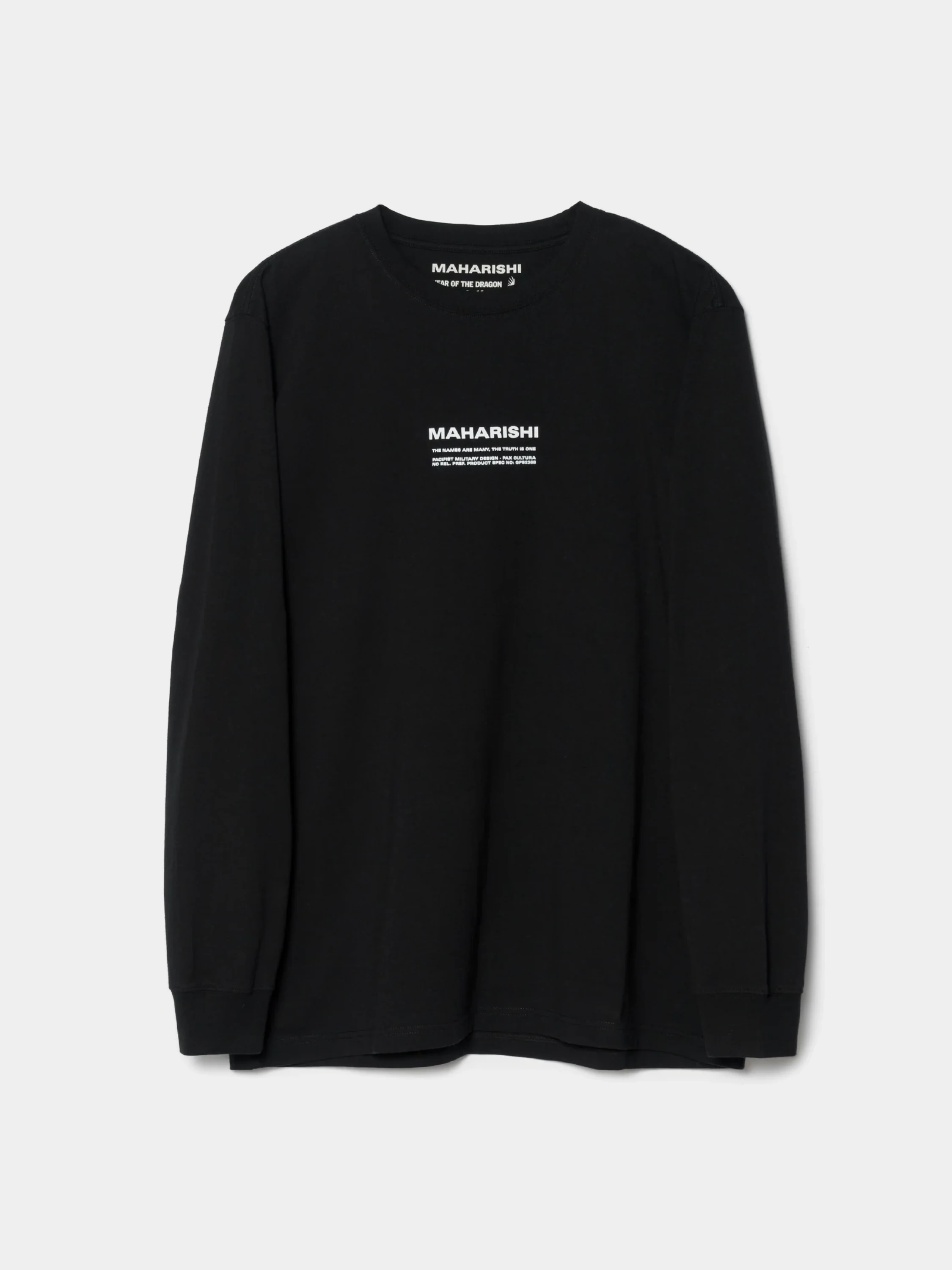 Лонгслив MAHARISHI 1350 Miltype Map Black