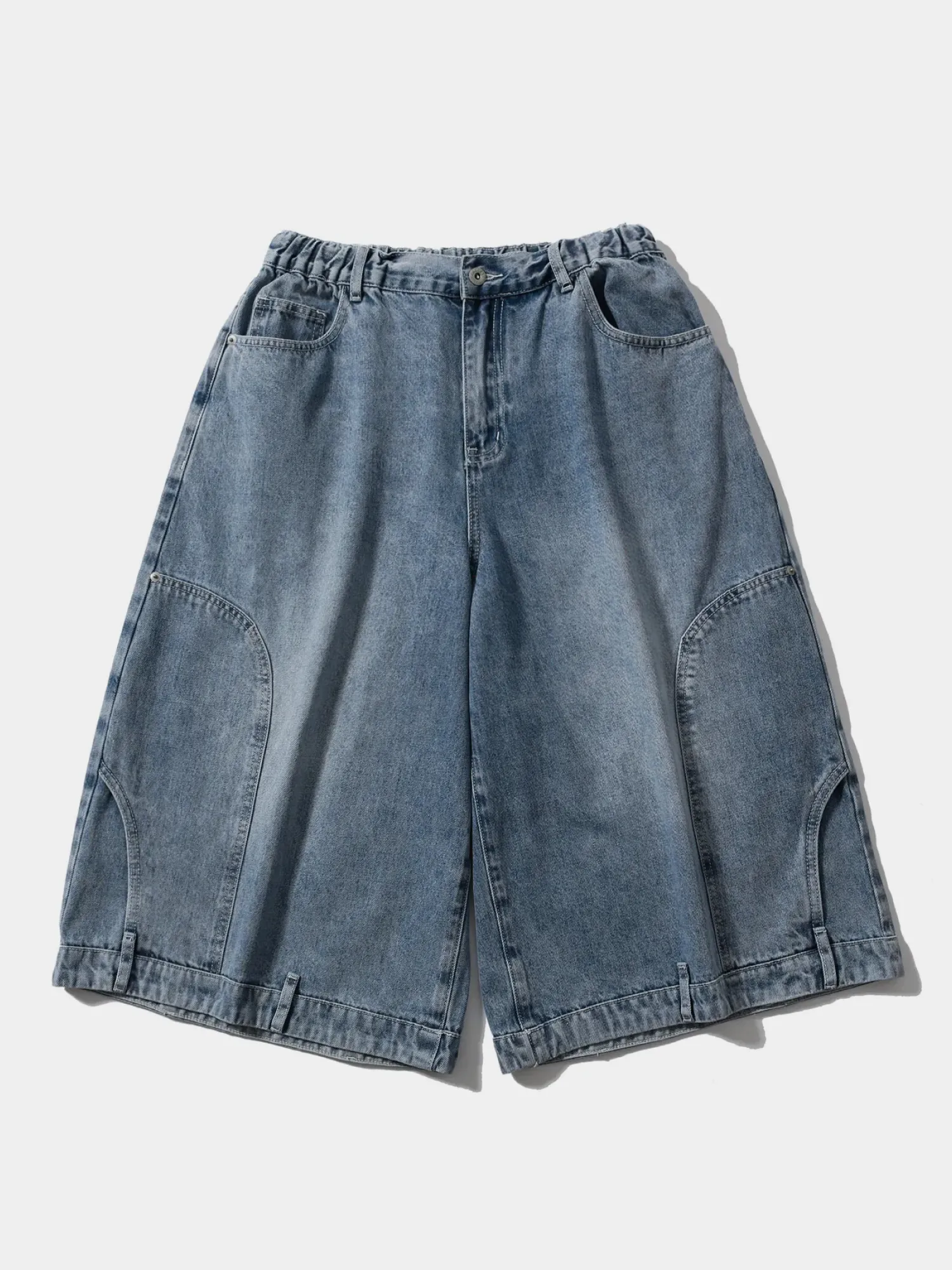 Шорты ANGLAN Upside Down Denim Washed Blue