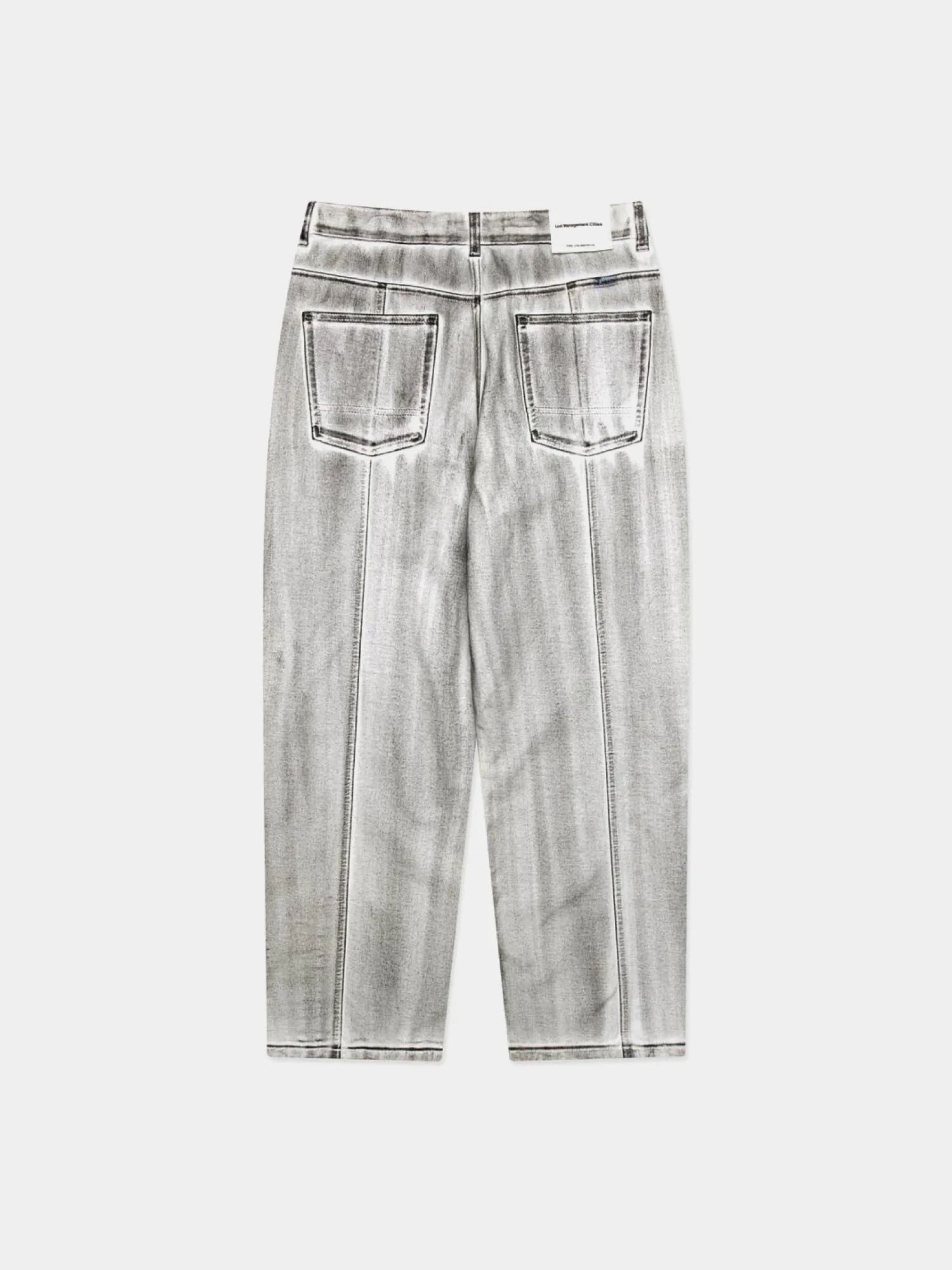 Джинсы LMC Dirty Washed Wide Denim Black
