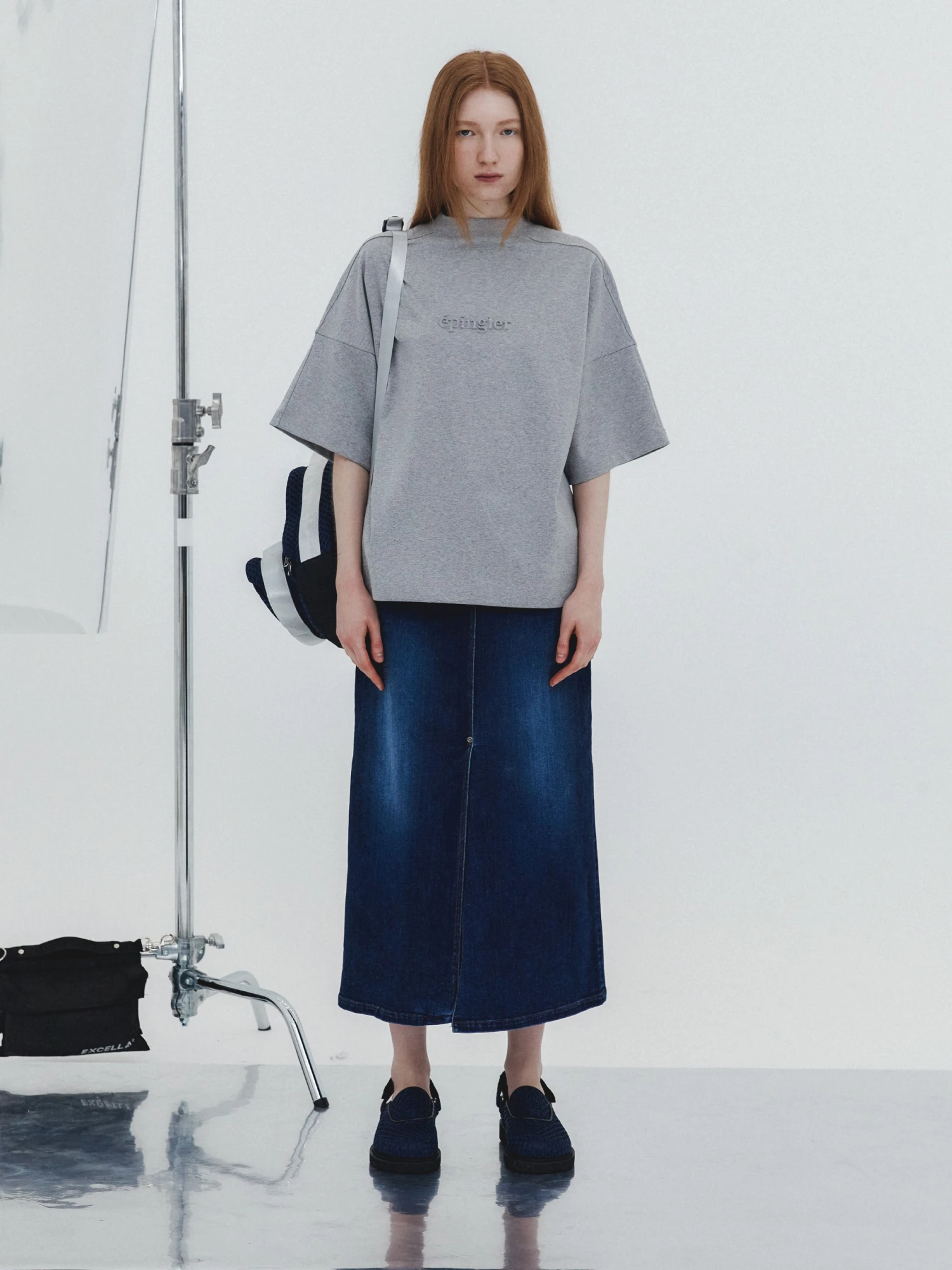 Женская юбка EPINGLER 3 Stitch Detail Denim Dawn Blue