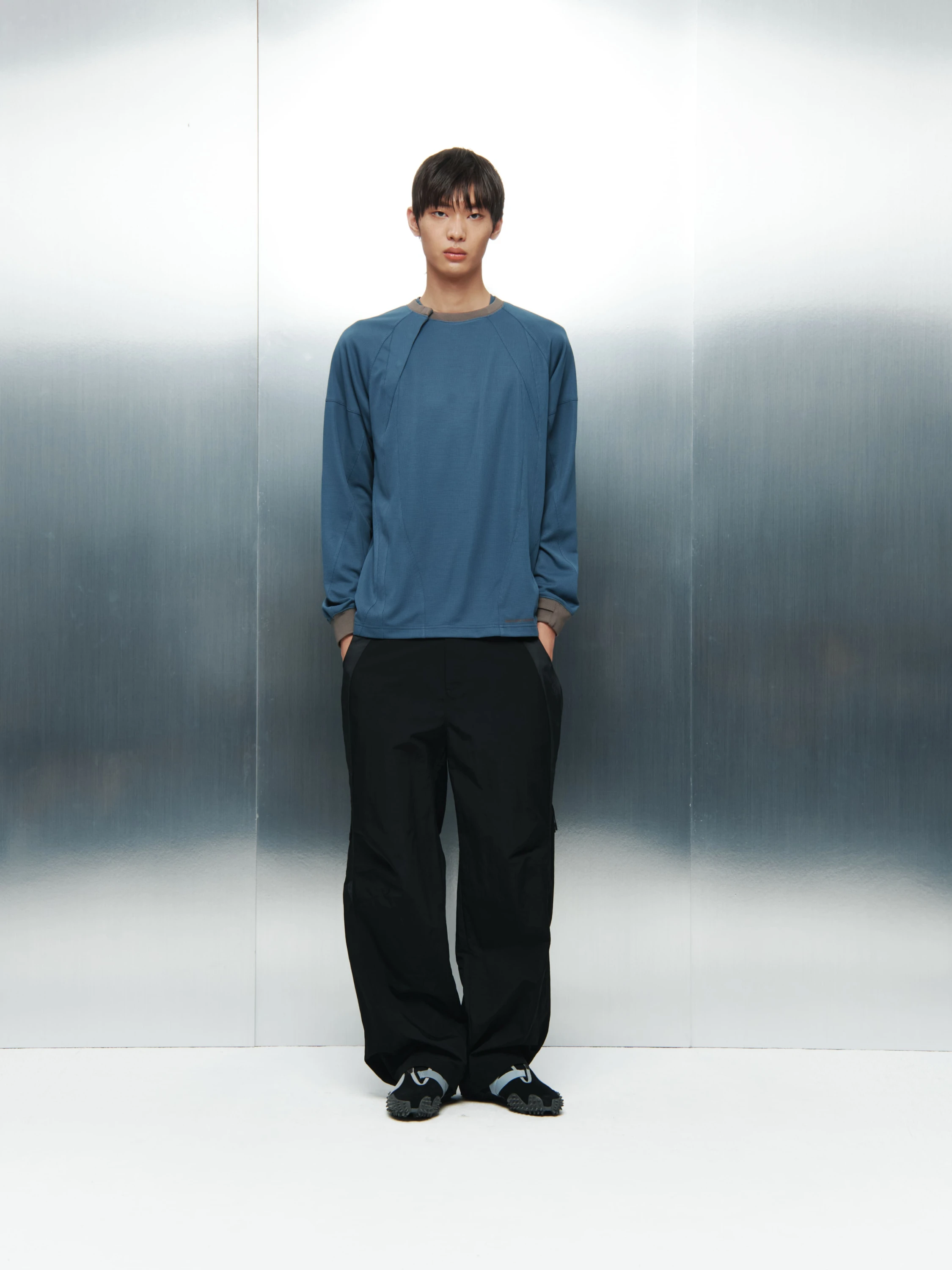 Лонгслив SAN SAN GEAR Placket L/S Spruce Blue