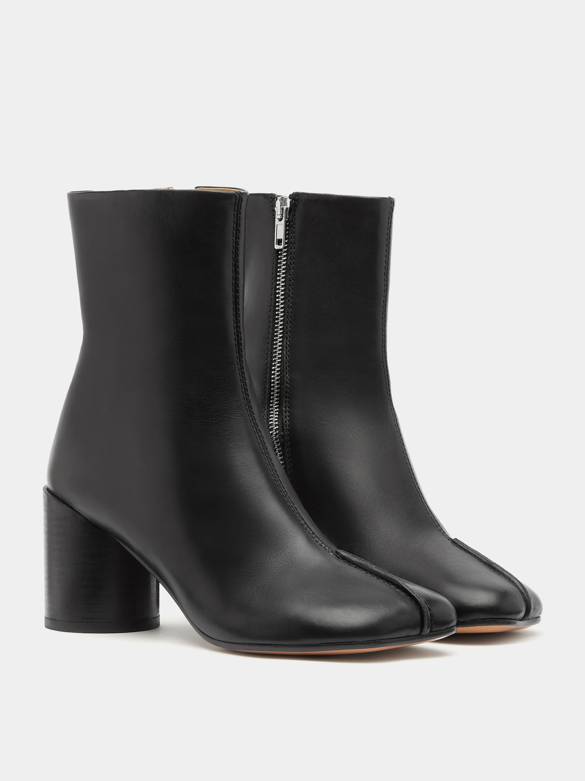 Женские ботинки MM6 Maison Margiela Stitch-Out Leather Ankle Boots