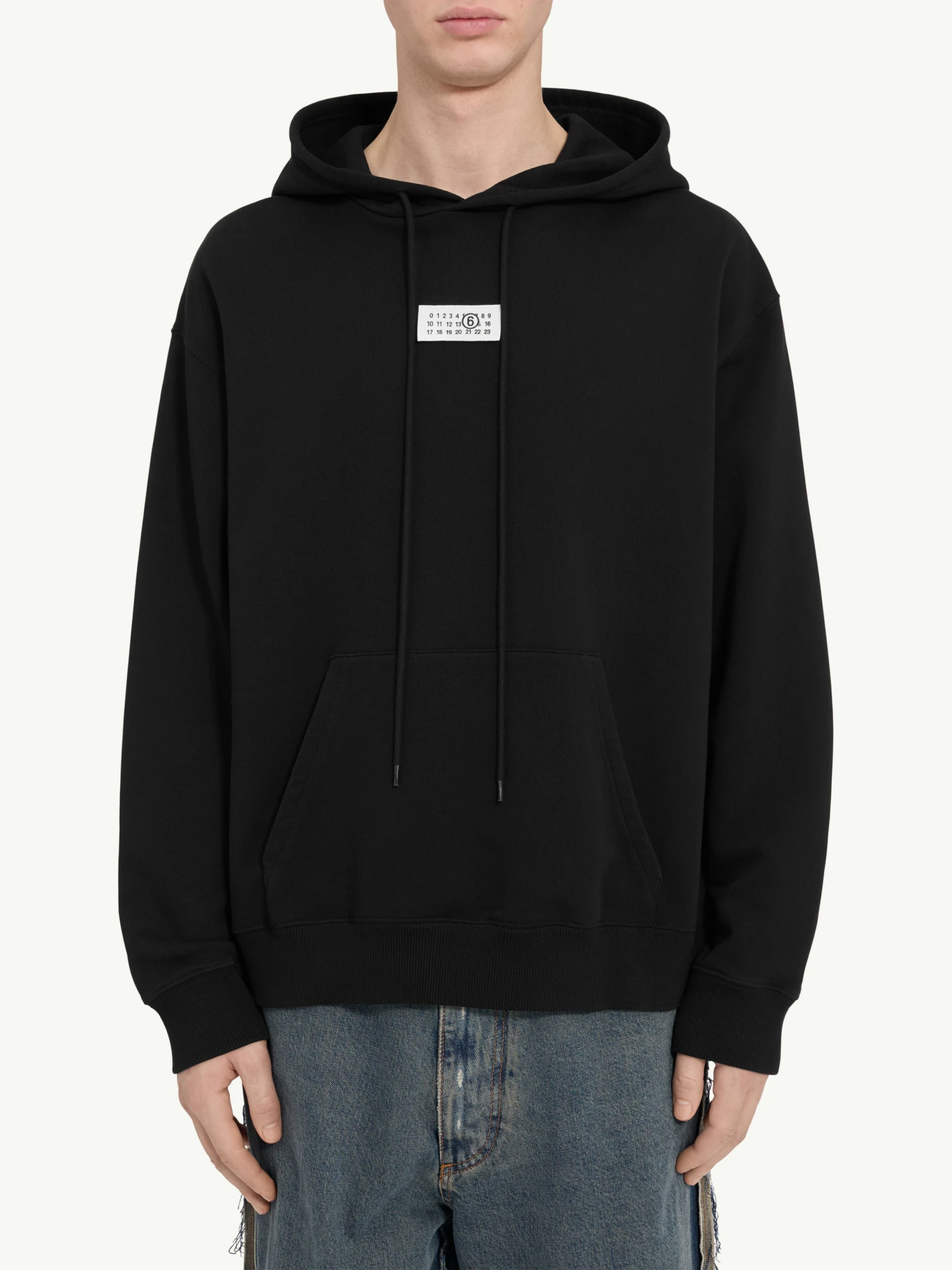 Худи MM6 Maison Margiela Numeric Logo Black