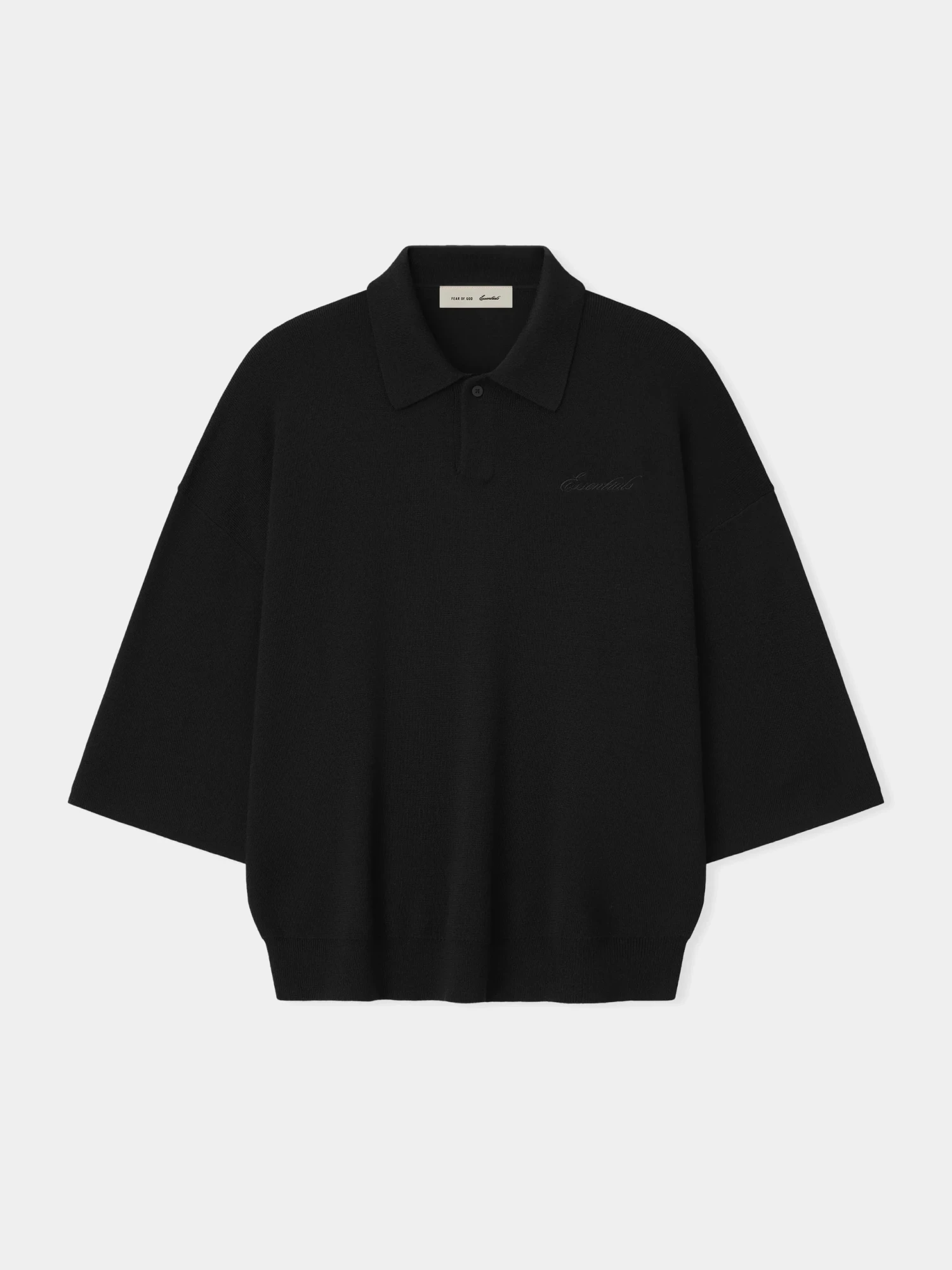 Поло Fear of God ESSENTIALS Signature 90's Knit Vintage Black