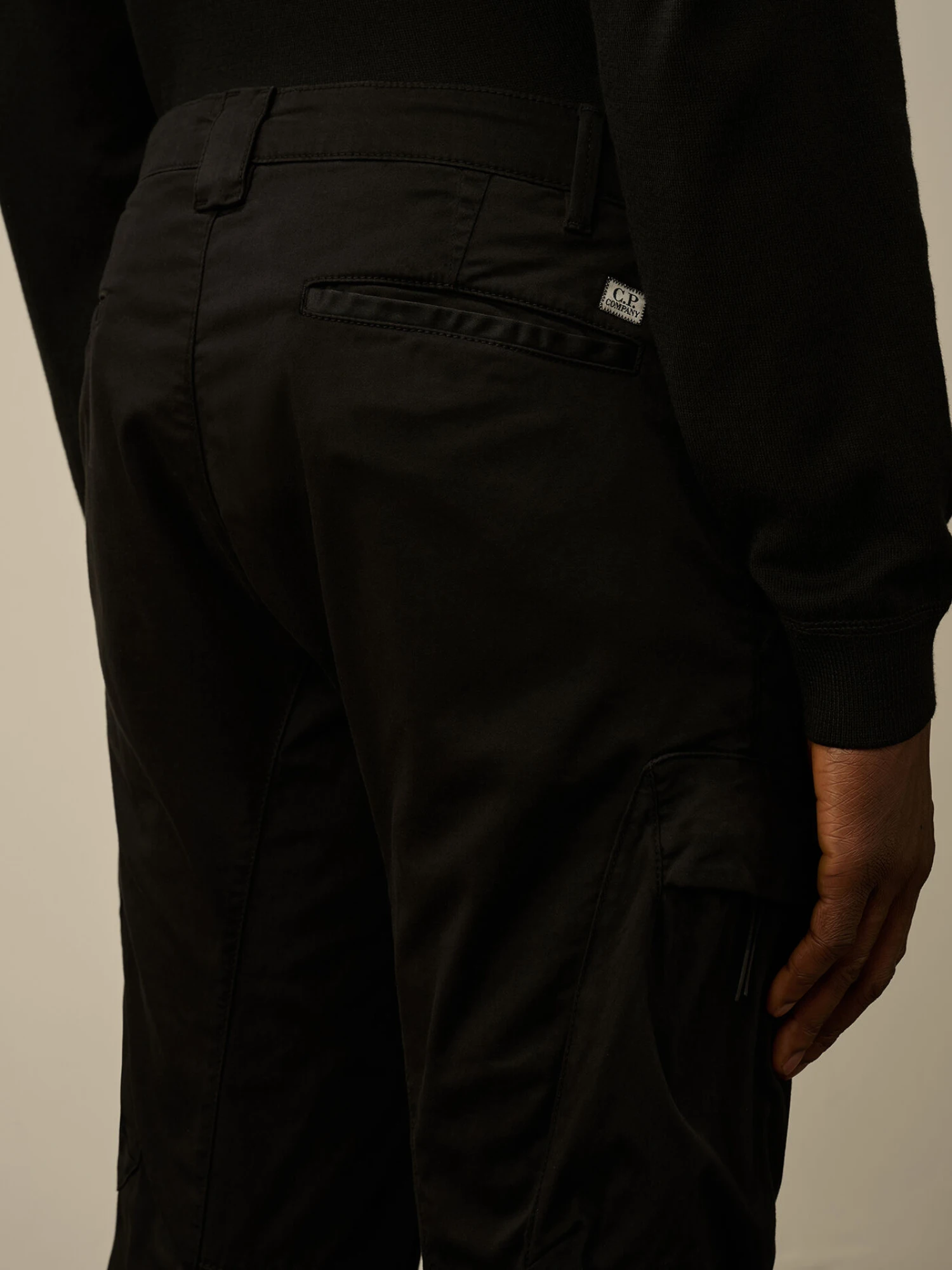 Брюки C.P. Company Stretch Sateen Ergonomic Cargo Black
