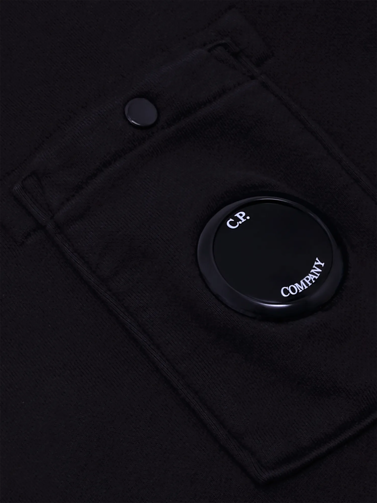 Халф-зип C.P. Company Cotton Diagonal Fleece Black