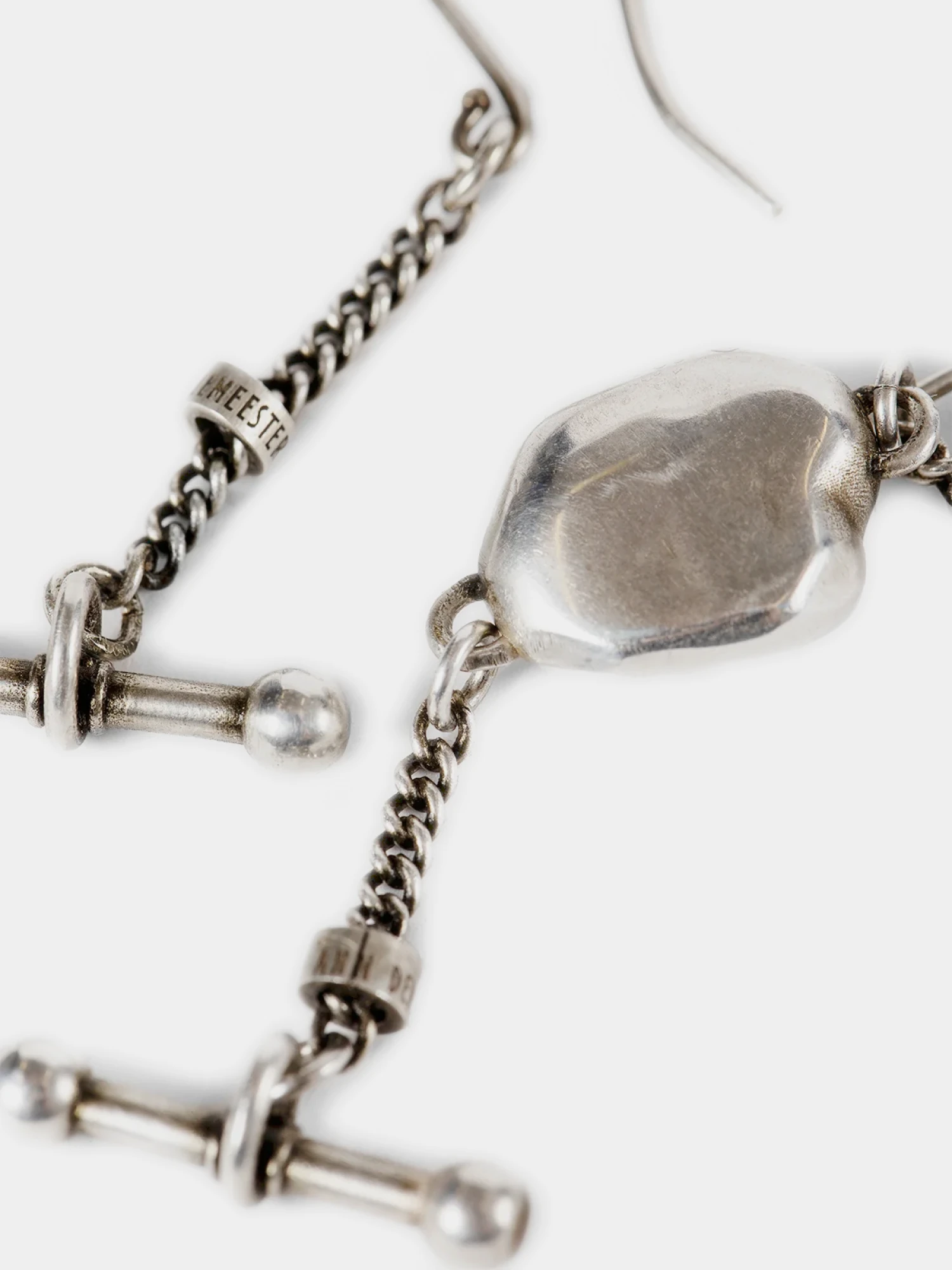 Серьги Ann Demeulemeester Winona Organic Sphere Antique Silver