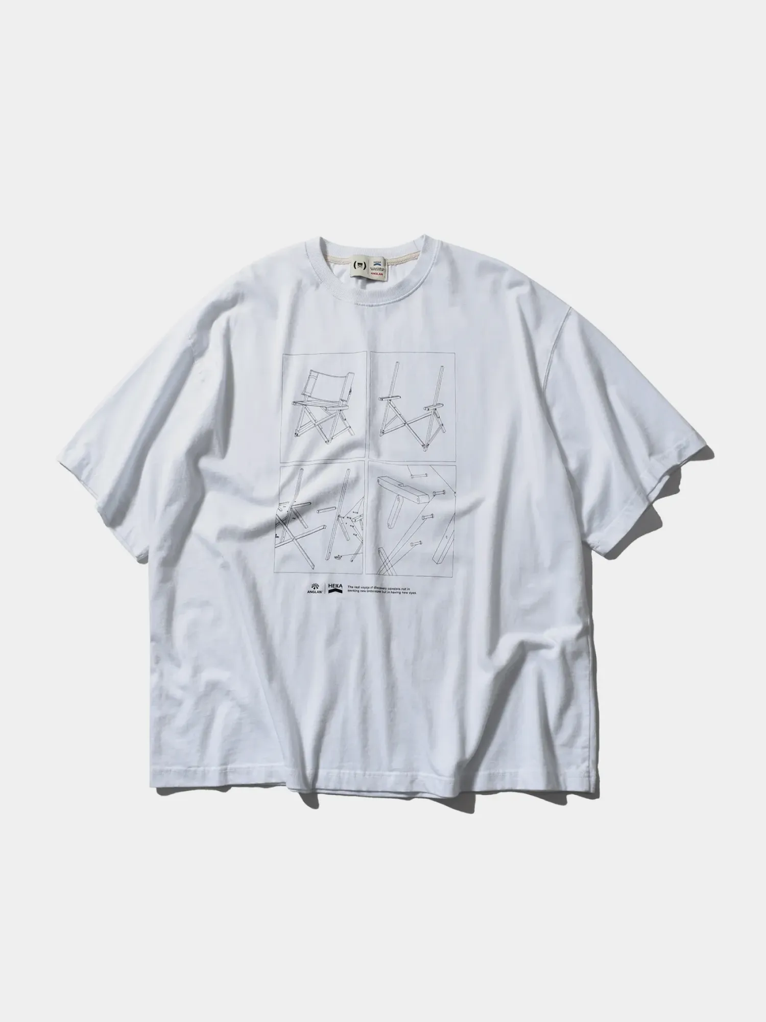 Футболка ANGLAN How To Make Chair Half Tee White