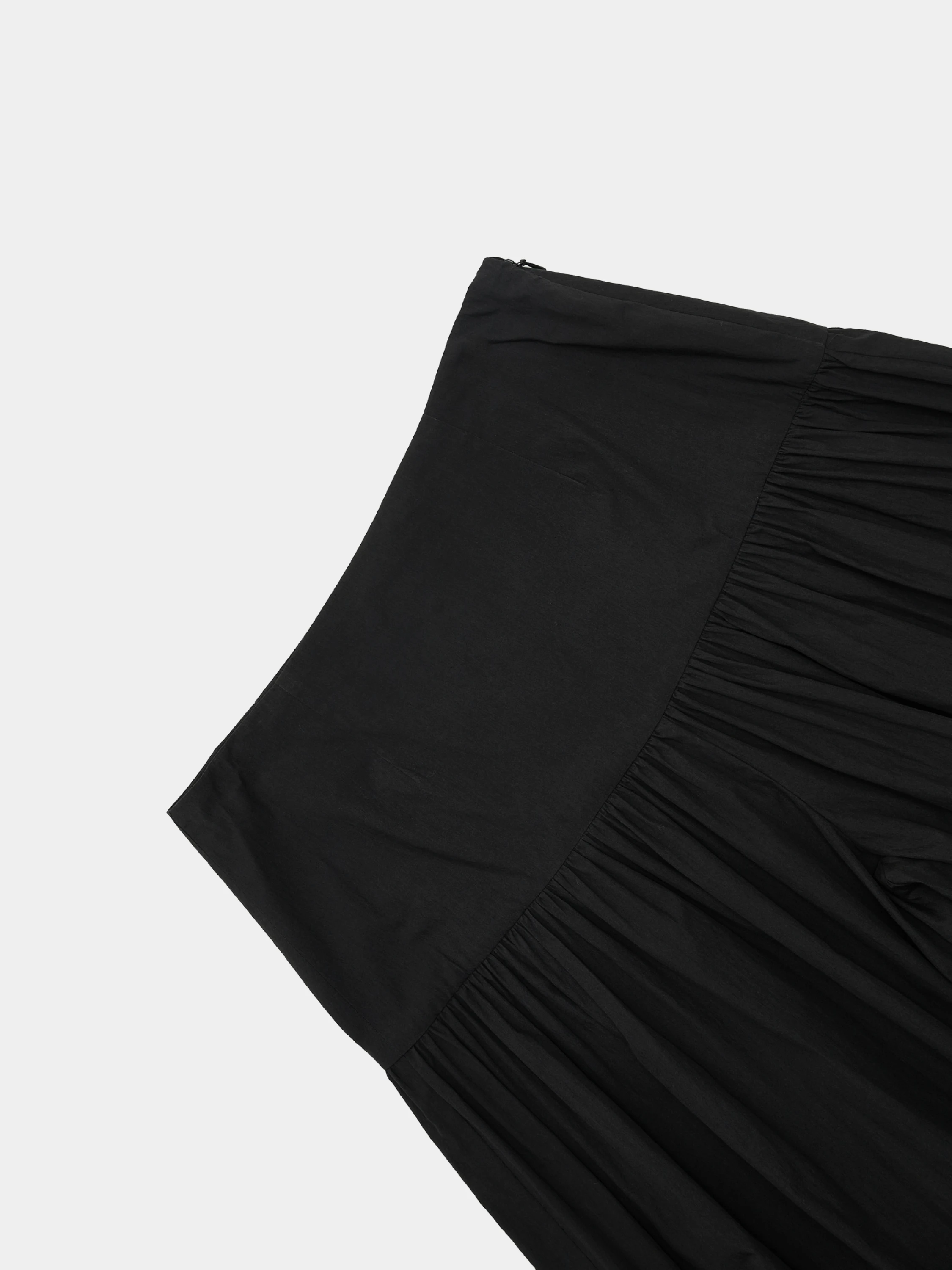 Женские брюки AMOMENTO Shirring Flare Pants Black