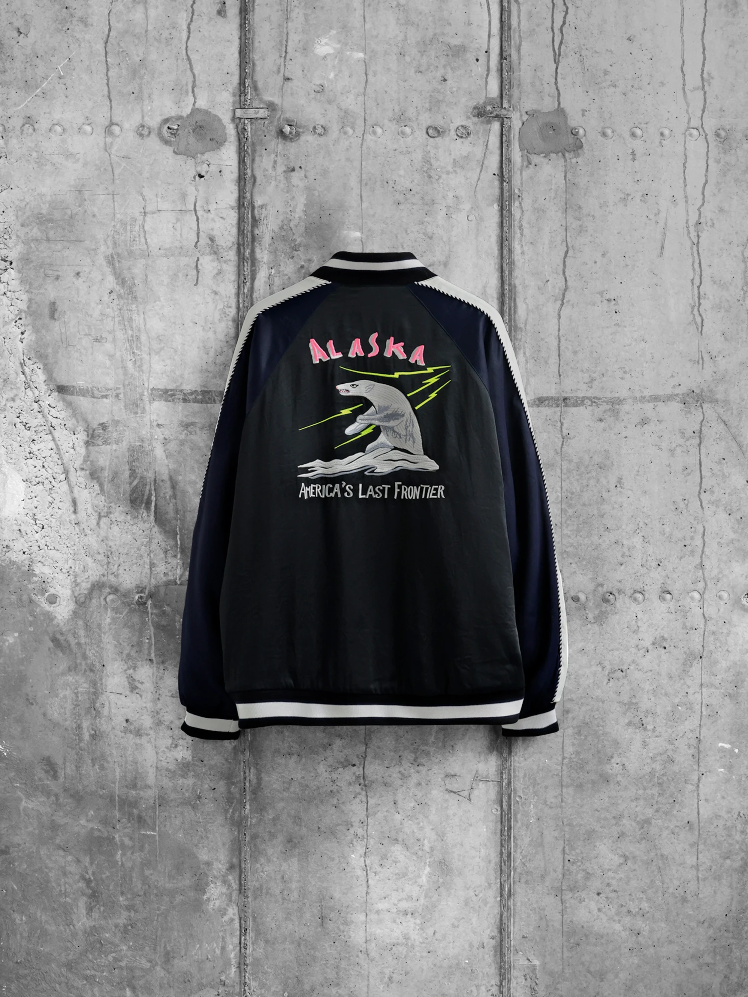 Бомбер FACETASM Souvenir Jacket Black Navy