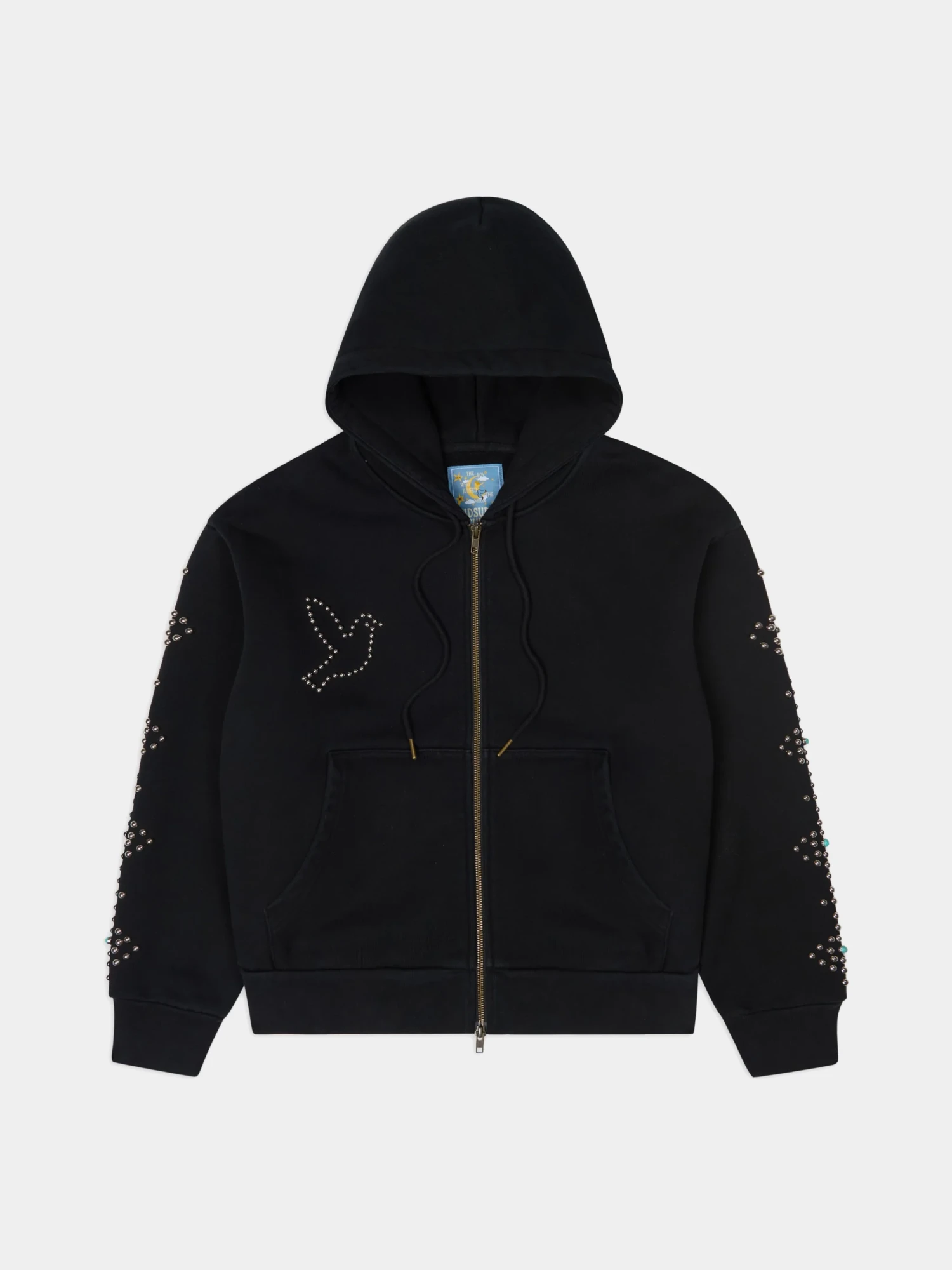 Зип-худи KidSuper Dove & Eye Studded Black