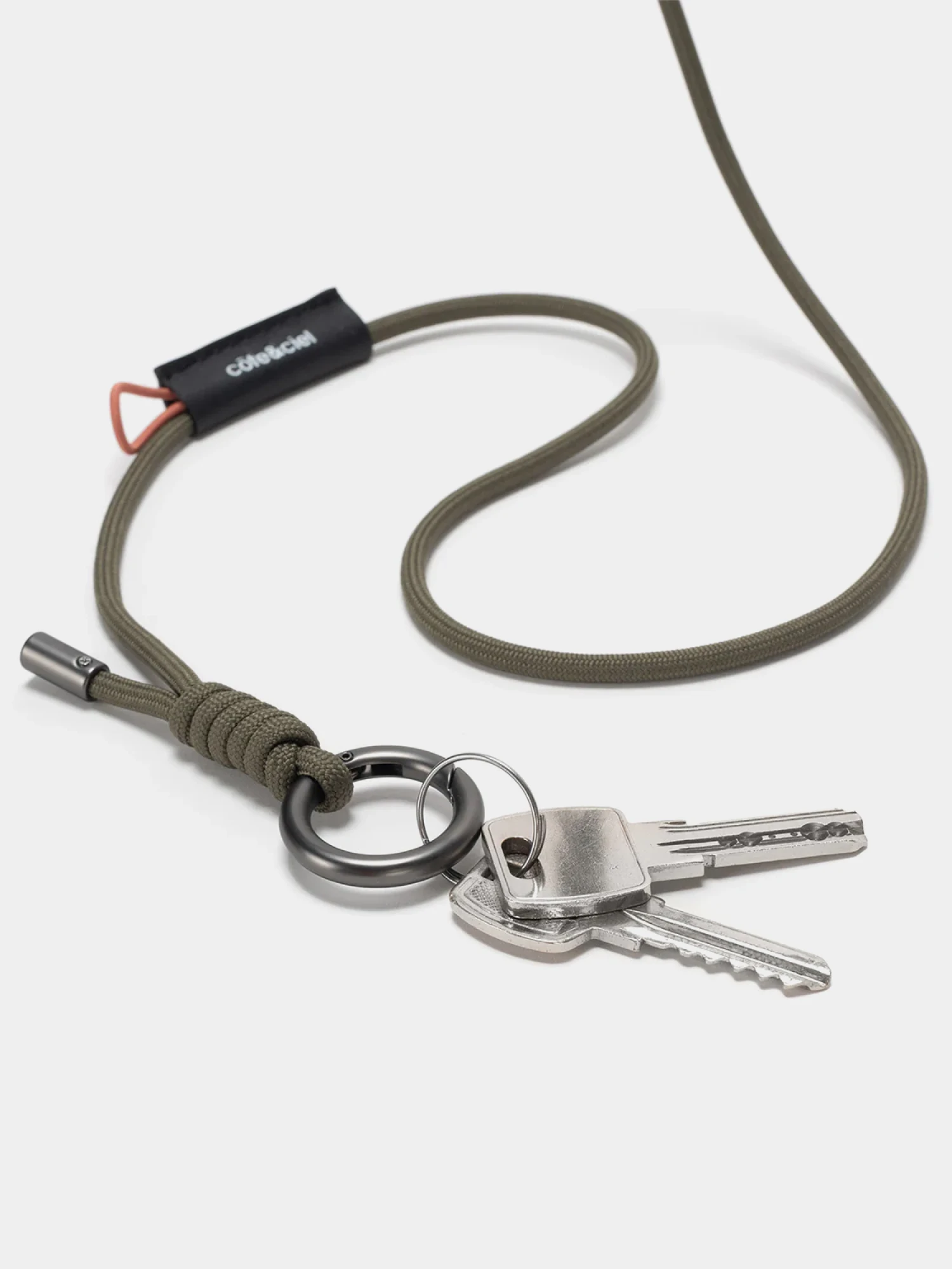 Карабин COTE&CIEL Keychain LetGo Cord Cargo Green/Matte Gunmet