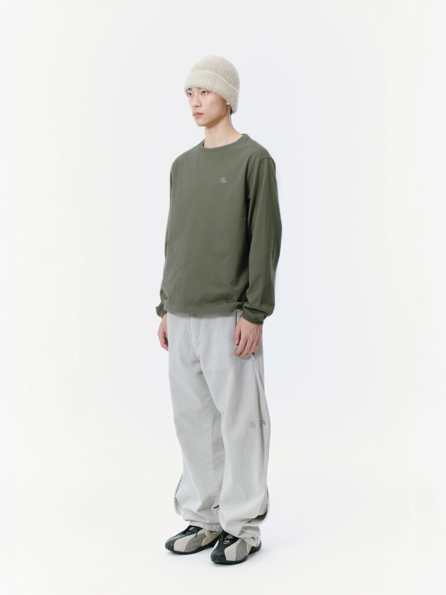 Лонгслив SAN SAN GEAR Logo L/S Khaki