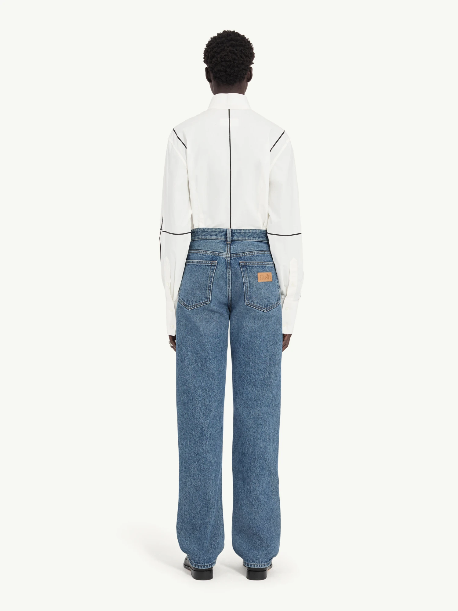 Женские джинсы MM6 Maison Margiela Inverted Blue