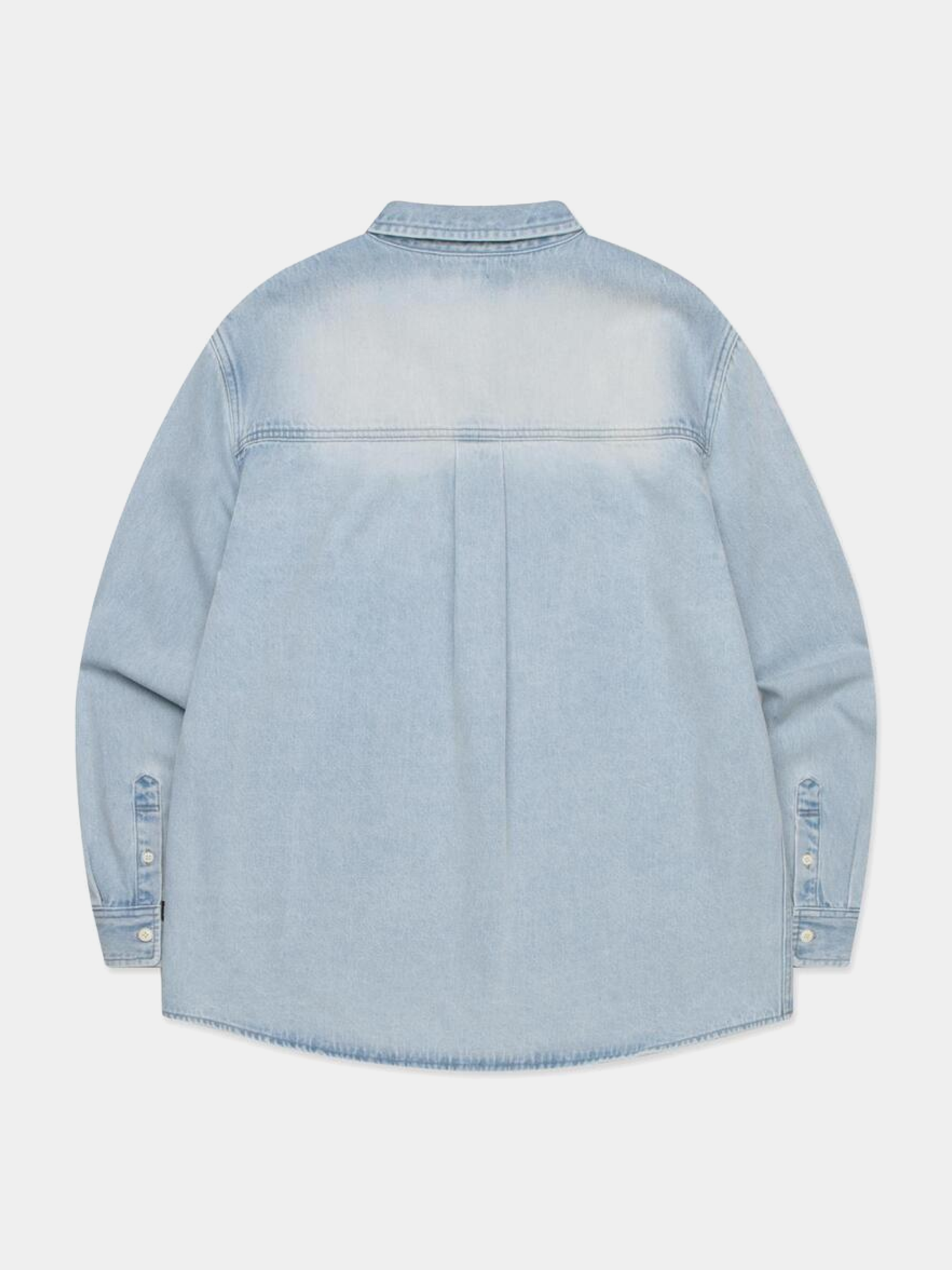 Рубашка LMC Brush Washed Denim Shirt Light Blue