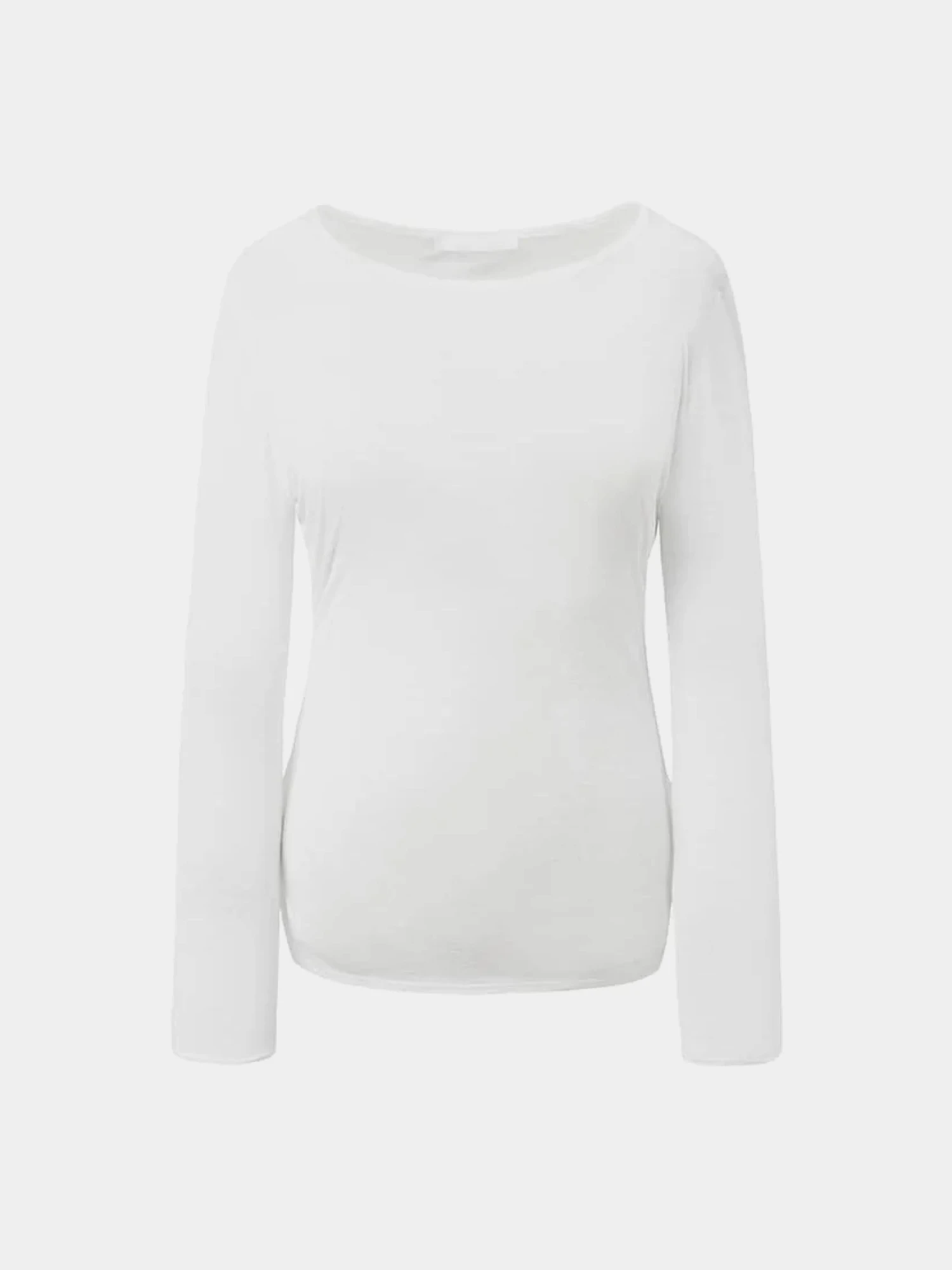 Женский лонгслив AMOMENTO Round T-Shirts White