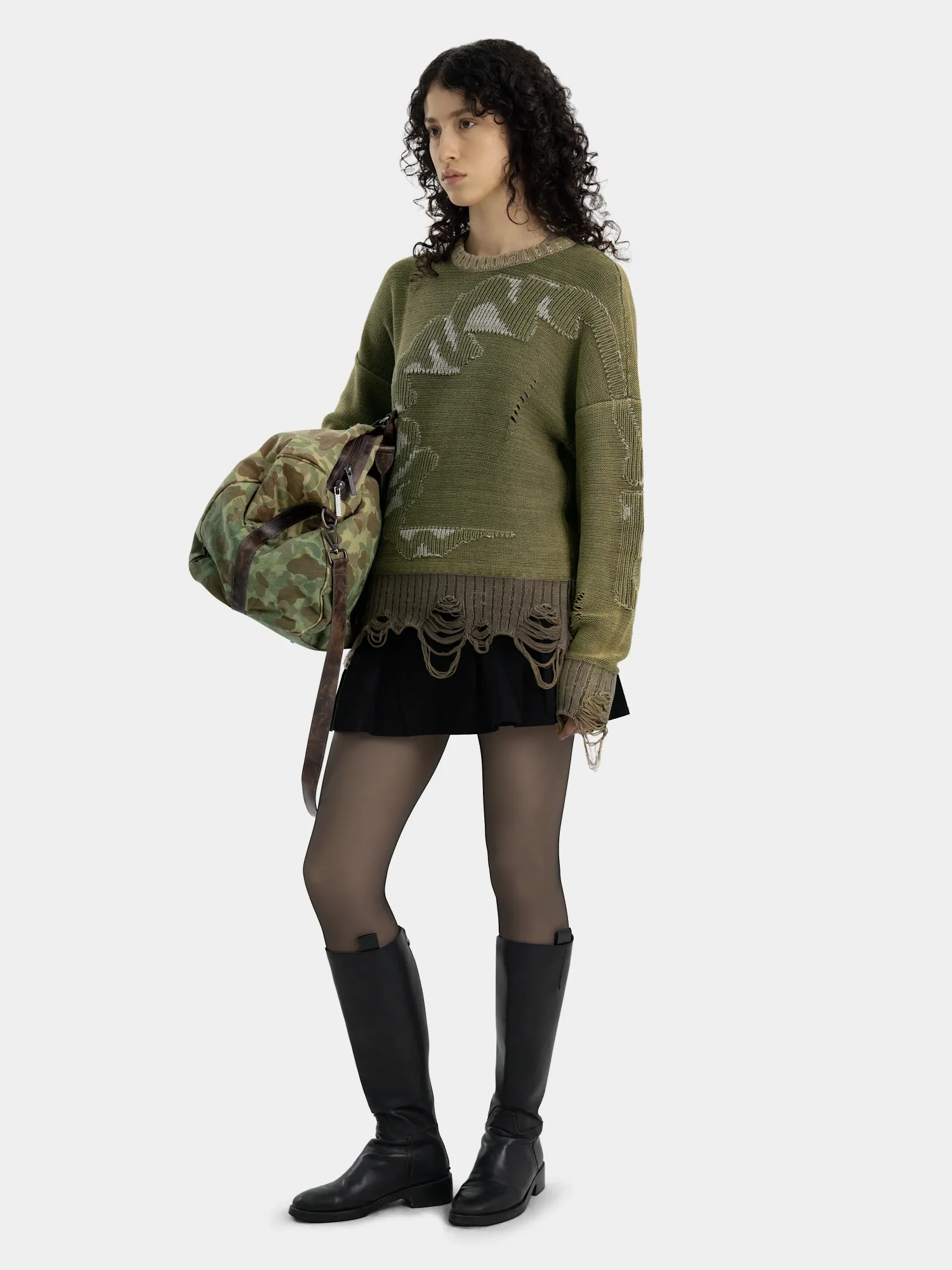 Свитер MADFRENZY CORTEX Grunge Khaki