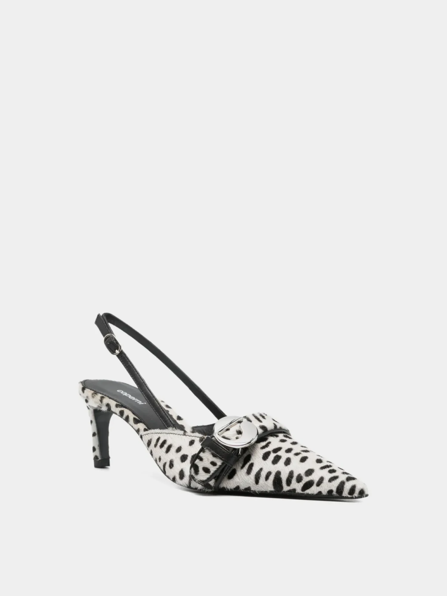 Женские туфли Coperni Belt Kitten Stiletto White/Black