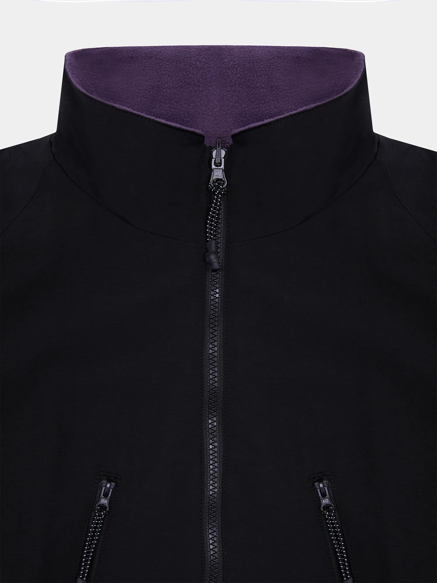 Двусторонняя флисовая куртка ANGLAN Reversible Hiker Purple/Black