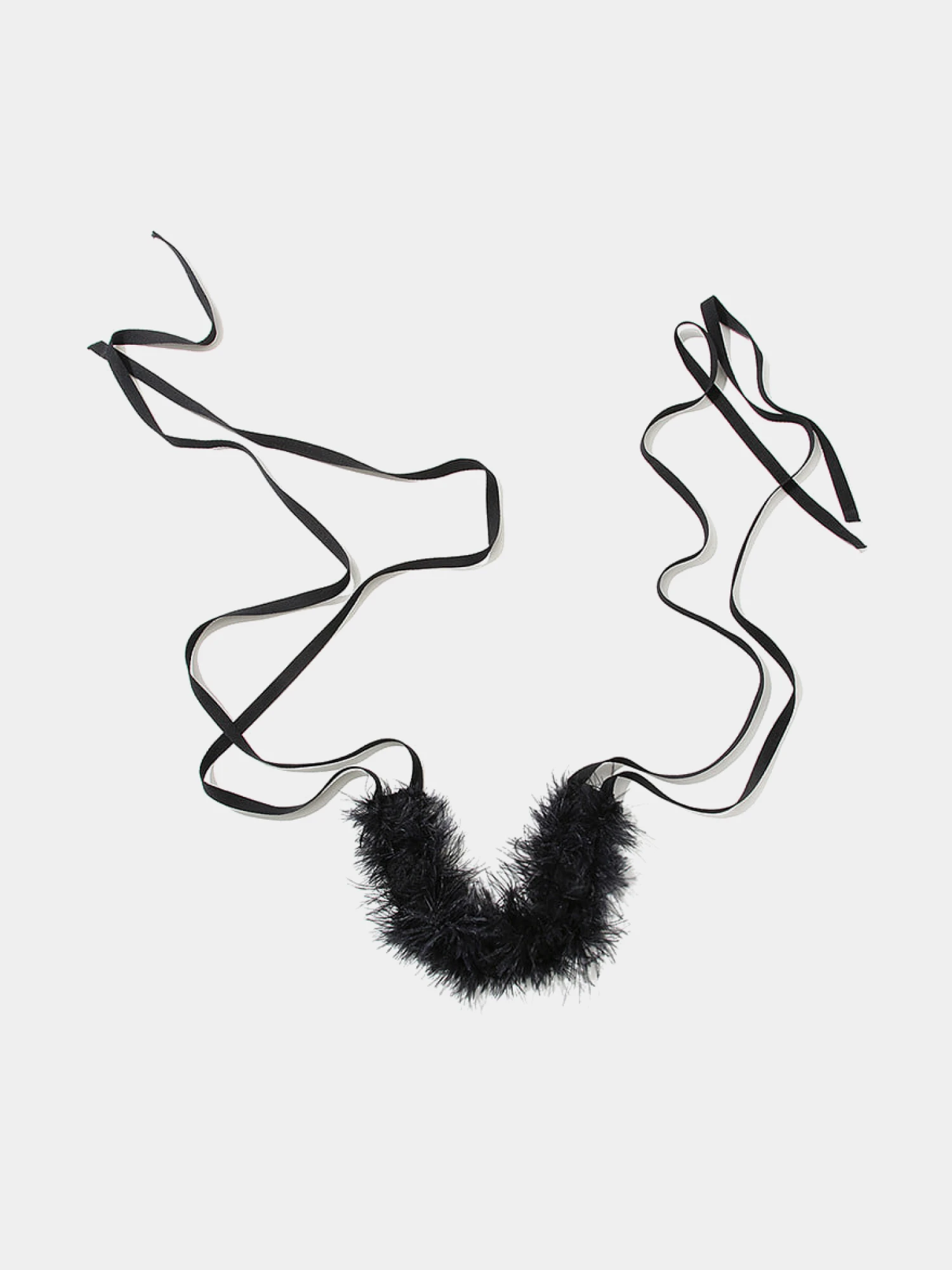 Повязка на голову Ann Demeulemeester Feathered Black