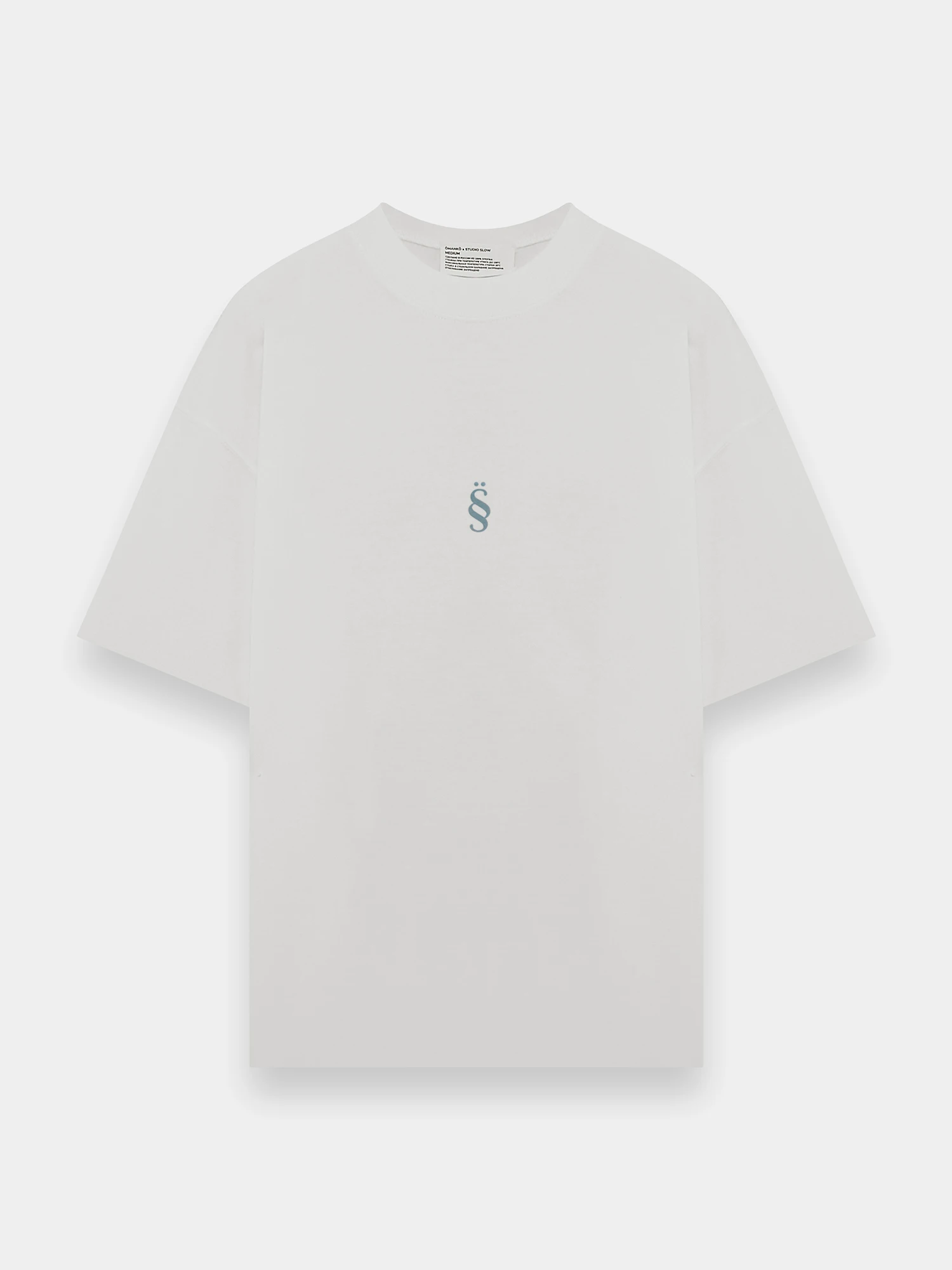 Футболка Studio Slow x ÖMANKÖ Logo T-Shirt White