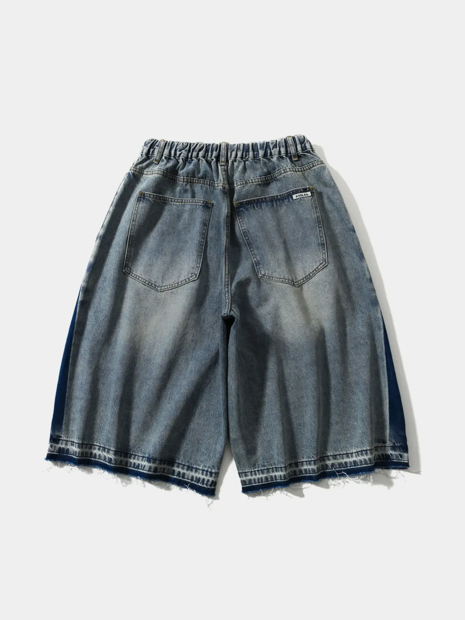 Шорты ANGLAN Side Washed Denim Half Pants Washed Blue