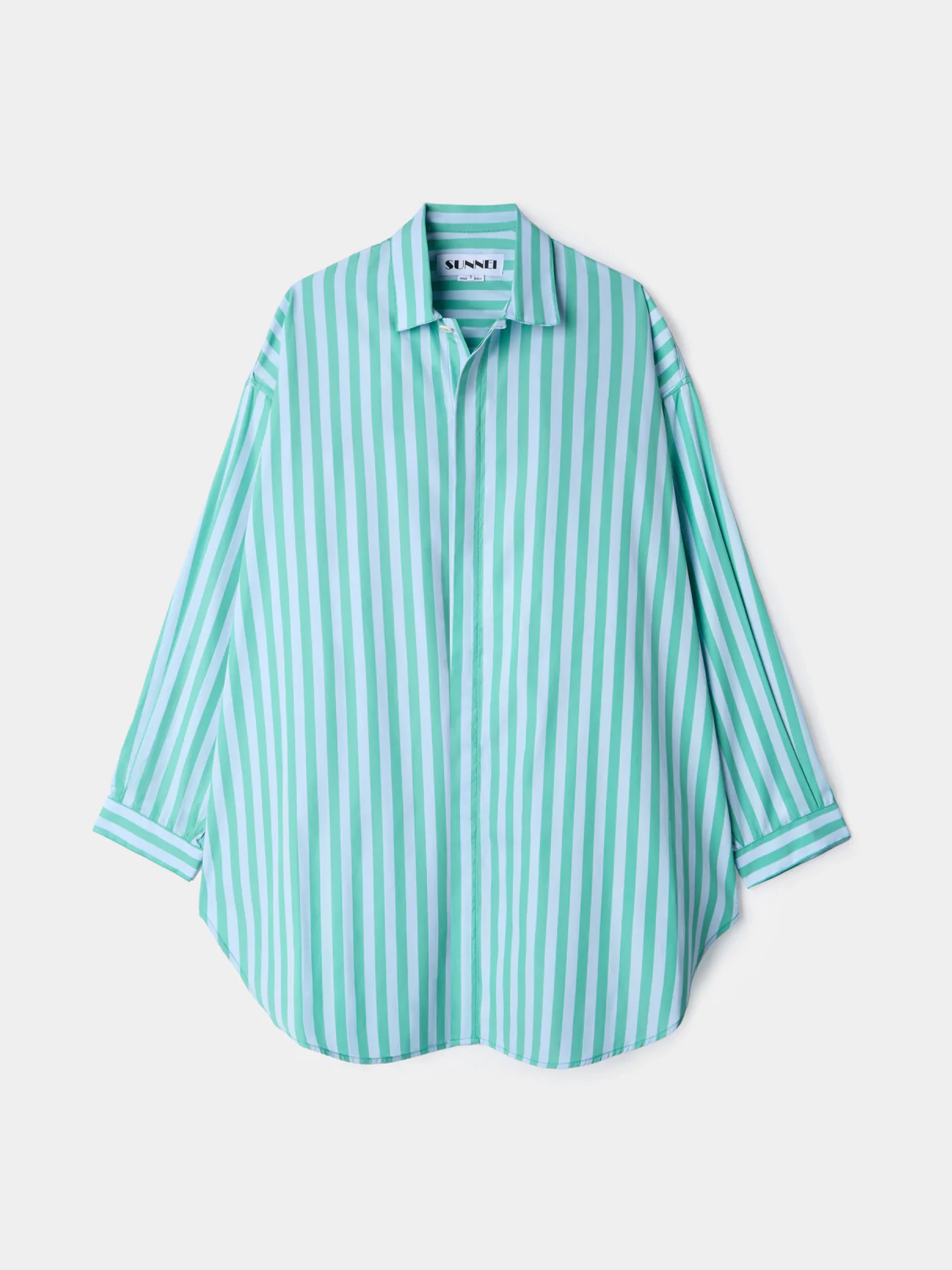 Женская рубашка Sunnei Mega Over Shirt Mint Green