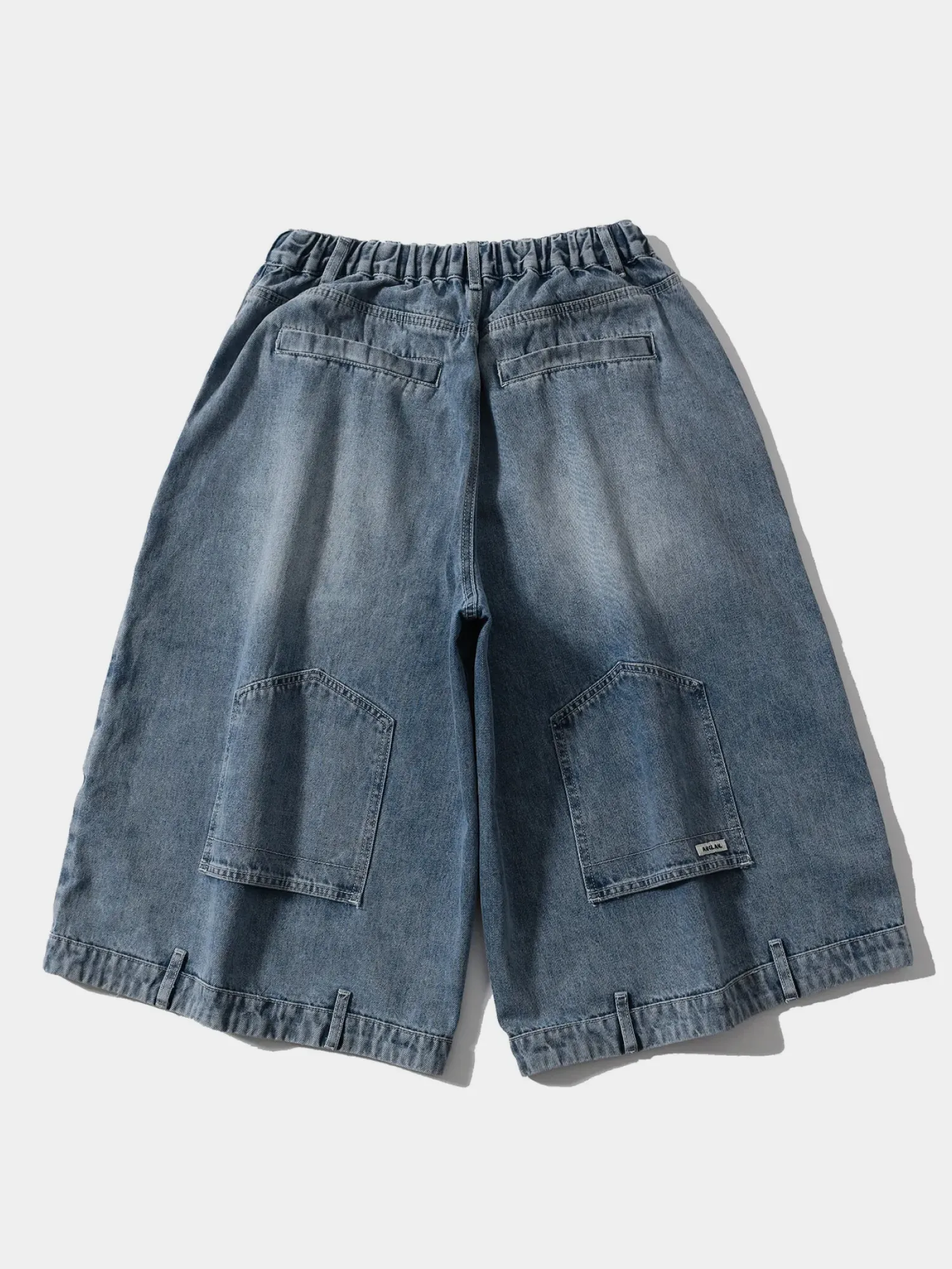 Шорты ANGLAN Upside Down Denim Washed Blue