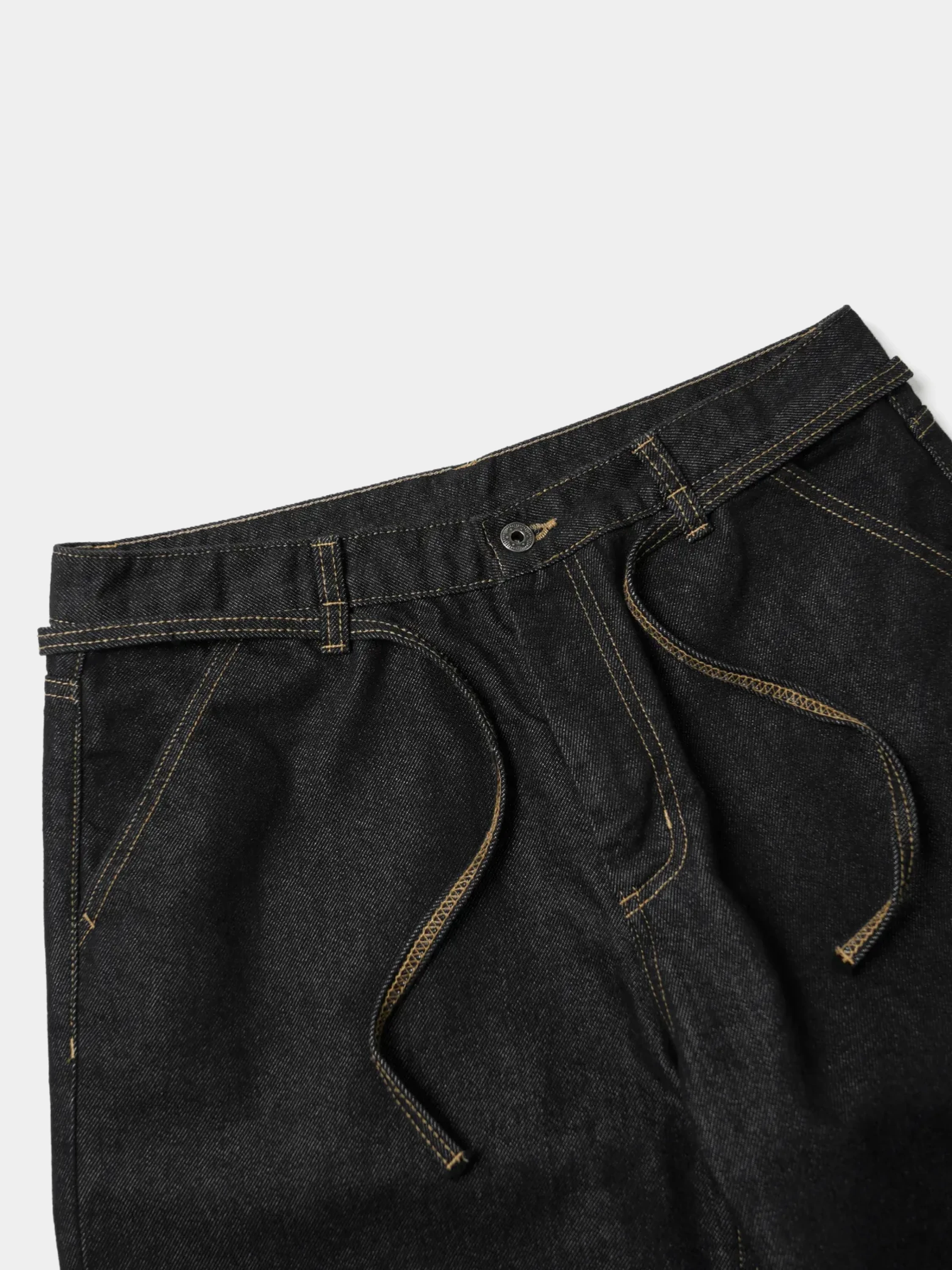 Шорты FrizmWORKS String Denim Shorts Black