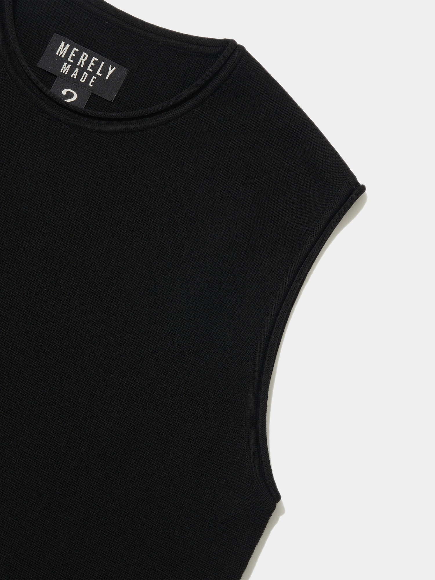 Майка MERELY MADE Premium Wide Shoulder Sleeveless Asphalt Black