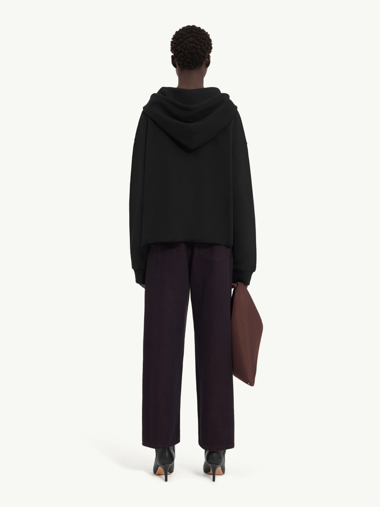 Женское худи MM6 Maison Margiela Numeric Patch Black