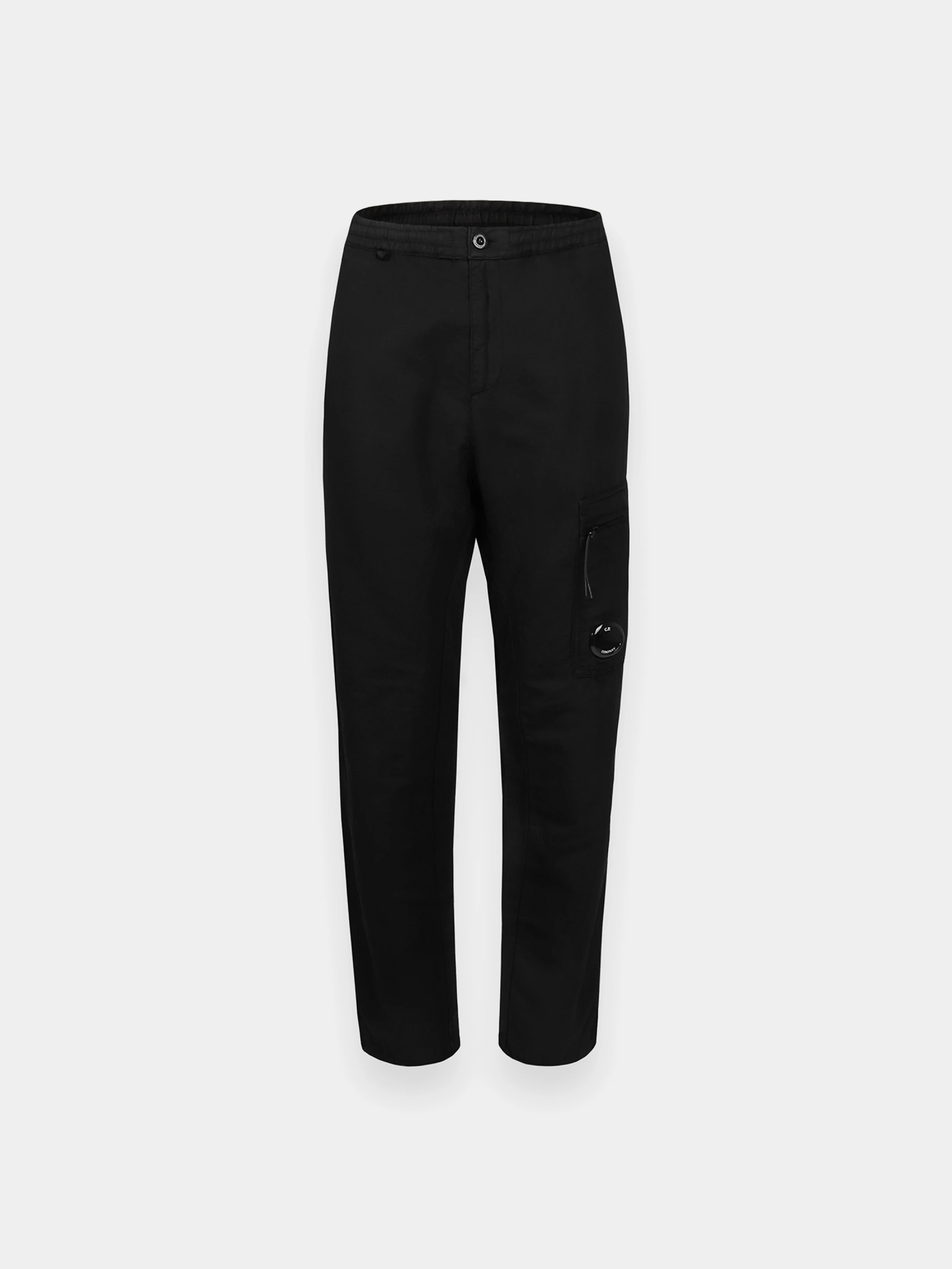 Брюки C.P. Company Cotton Linen Regular Cargo Black