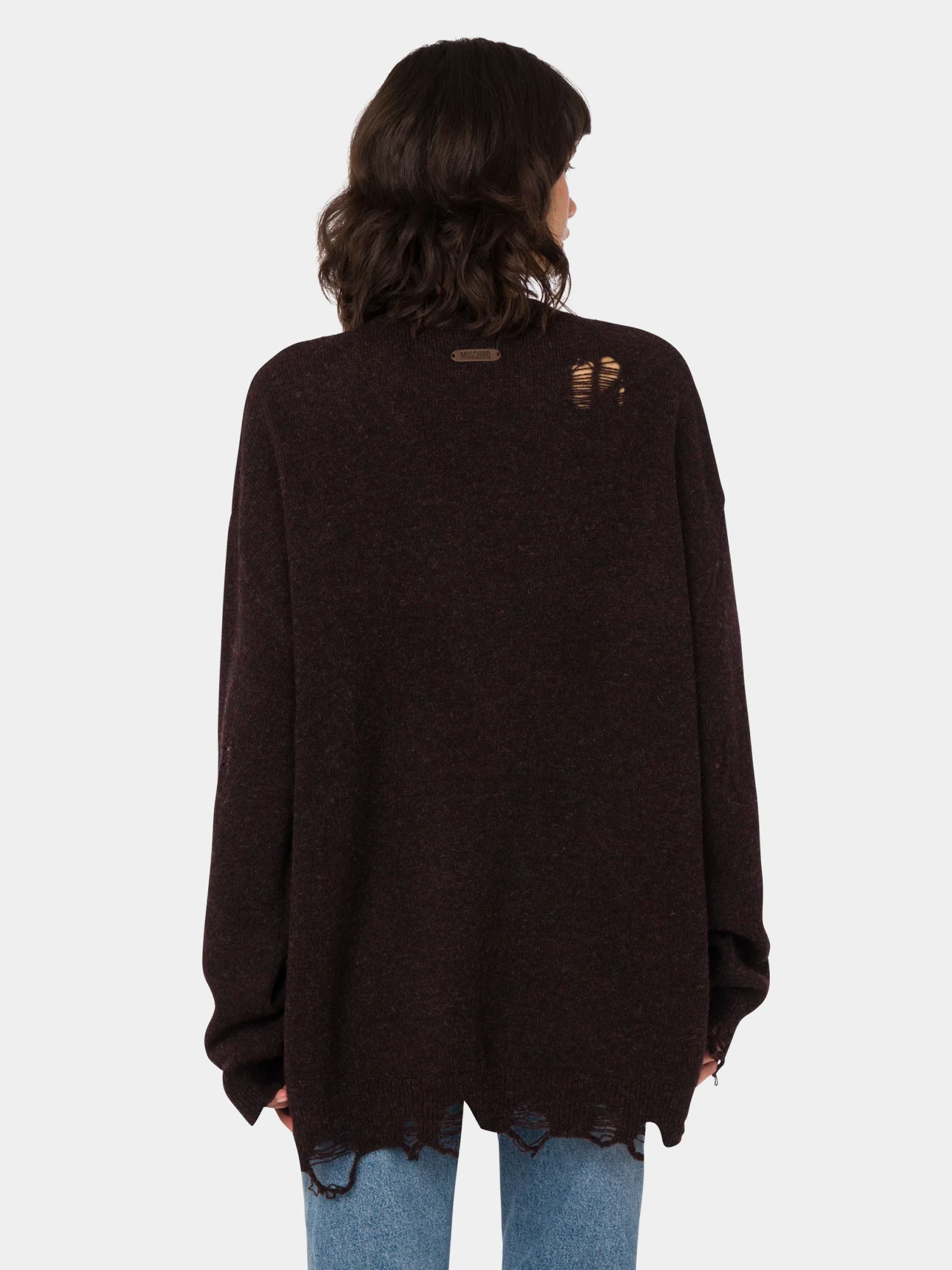 Женский пуловер MOSCHINO Hard Times Brown