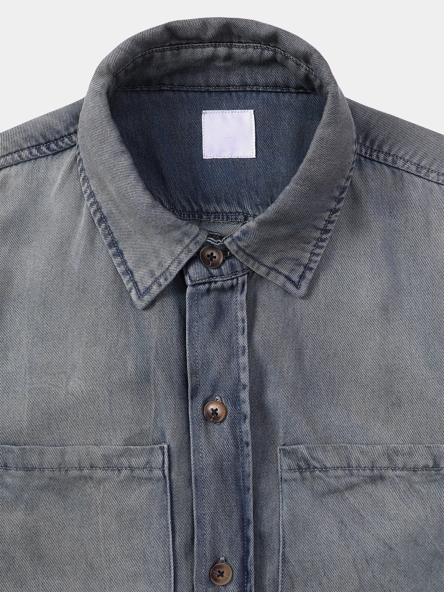 Рубашка ALCHEMIST Titan Shirt Dirty Medium Indigo