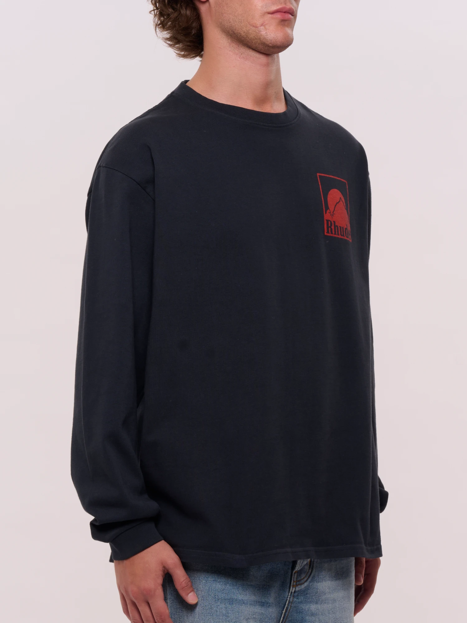 Лонгслив RHUDE Moonlight Badge Ls Vtg Black