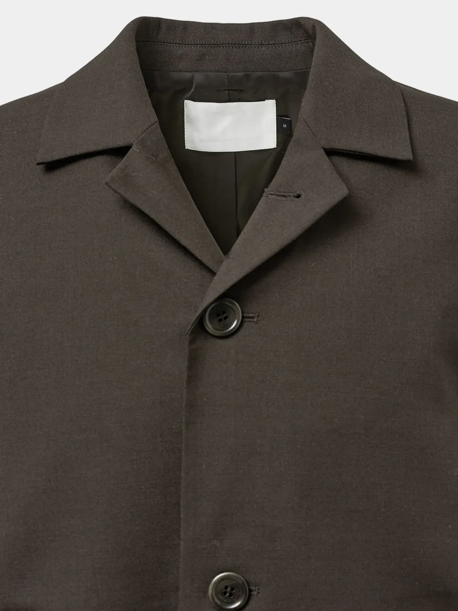 Пиджак AMOMENTO Oversized Wool Jacket Dark Brown
