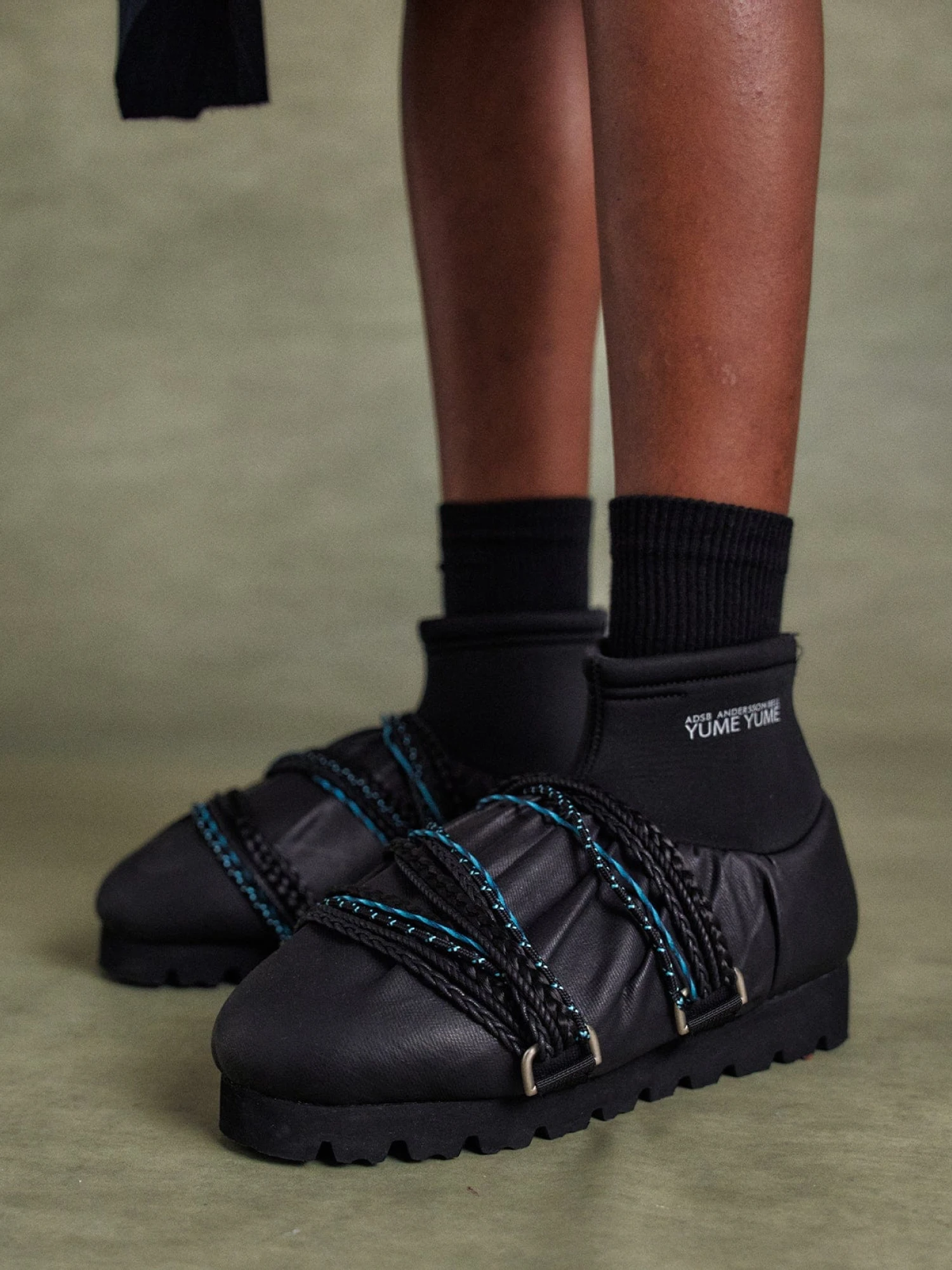 Сабо YUME YUME x ADSB Camp Shoe Mid Black